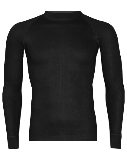 RJ Bodywear, thermo T-shirt lange mouw, zwart