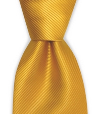 Gele stropdas zijde