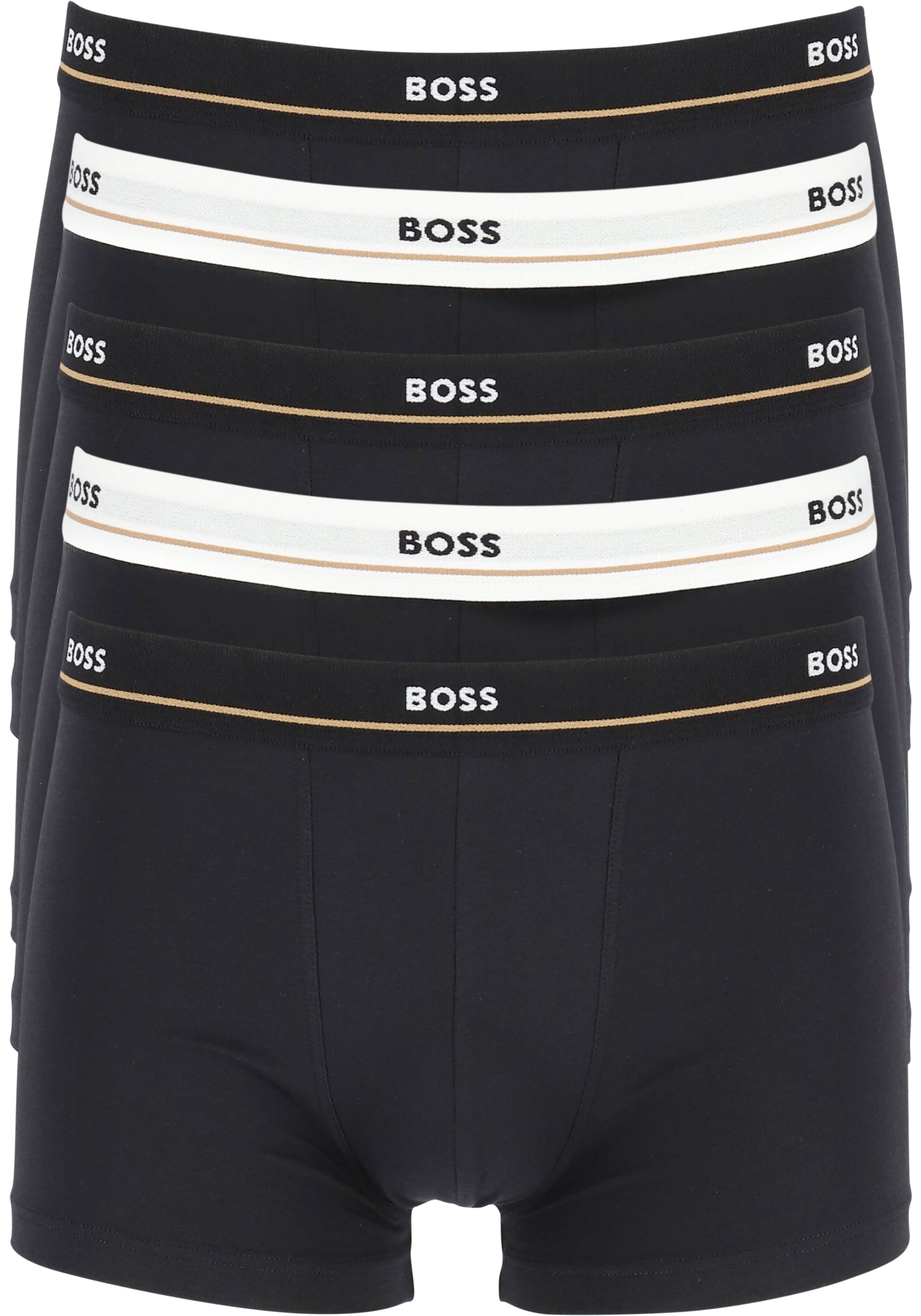 HUGO BOSS Essential trunks (5-pack), heren boxers kort, zwart