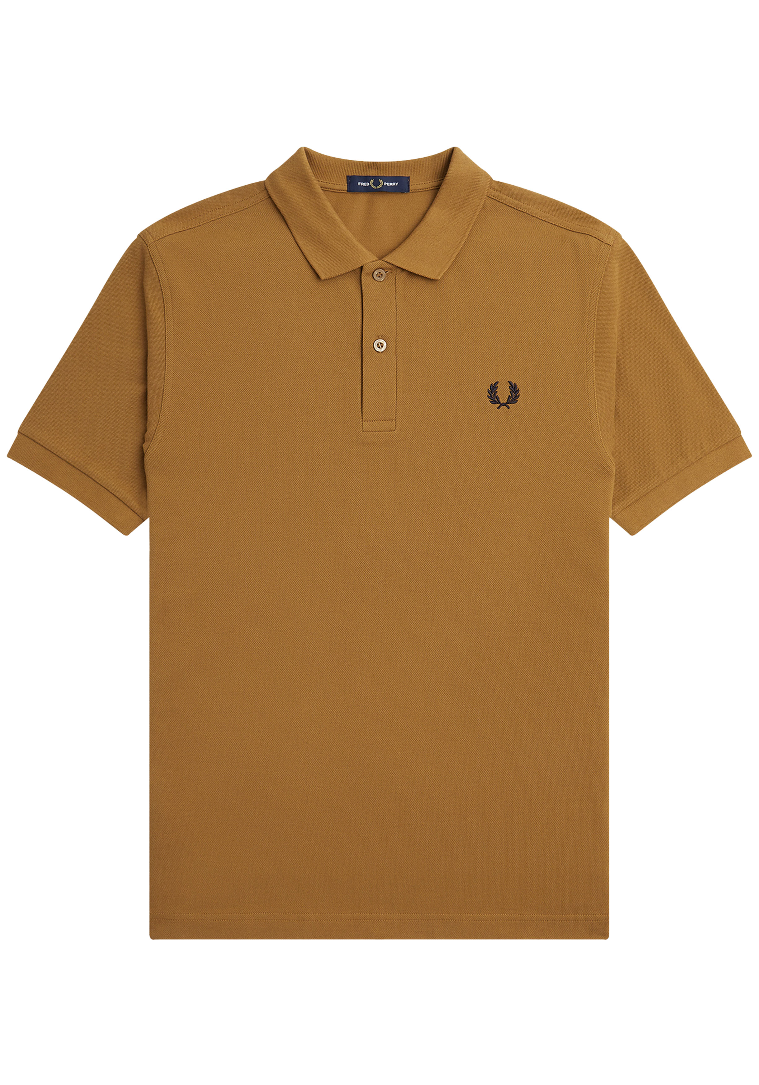 Fred Perry M3600 polo twin tipped shirt, pique, Dark Caramel