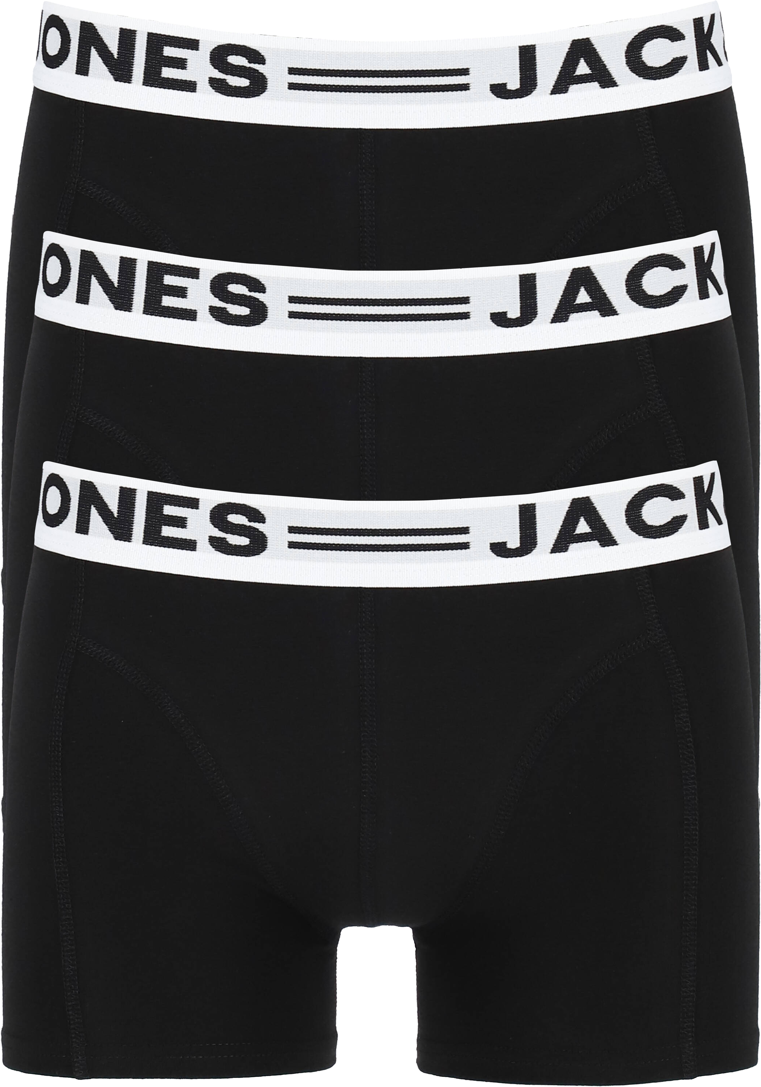 Jack & Jones heren boxers Sense trunks (3-pack), zwart