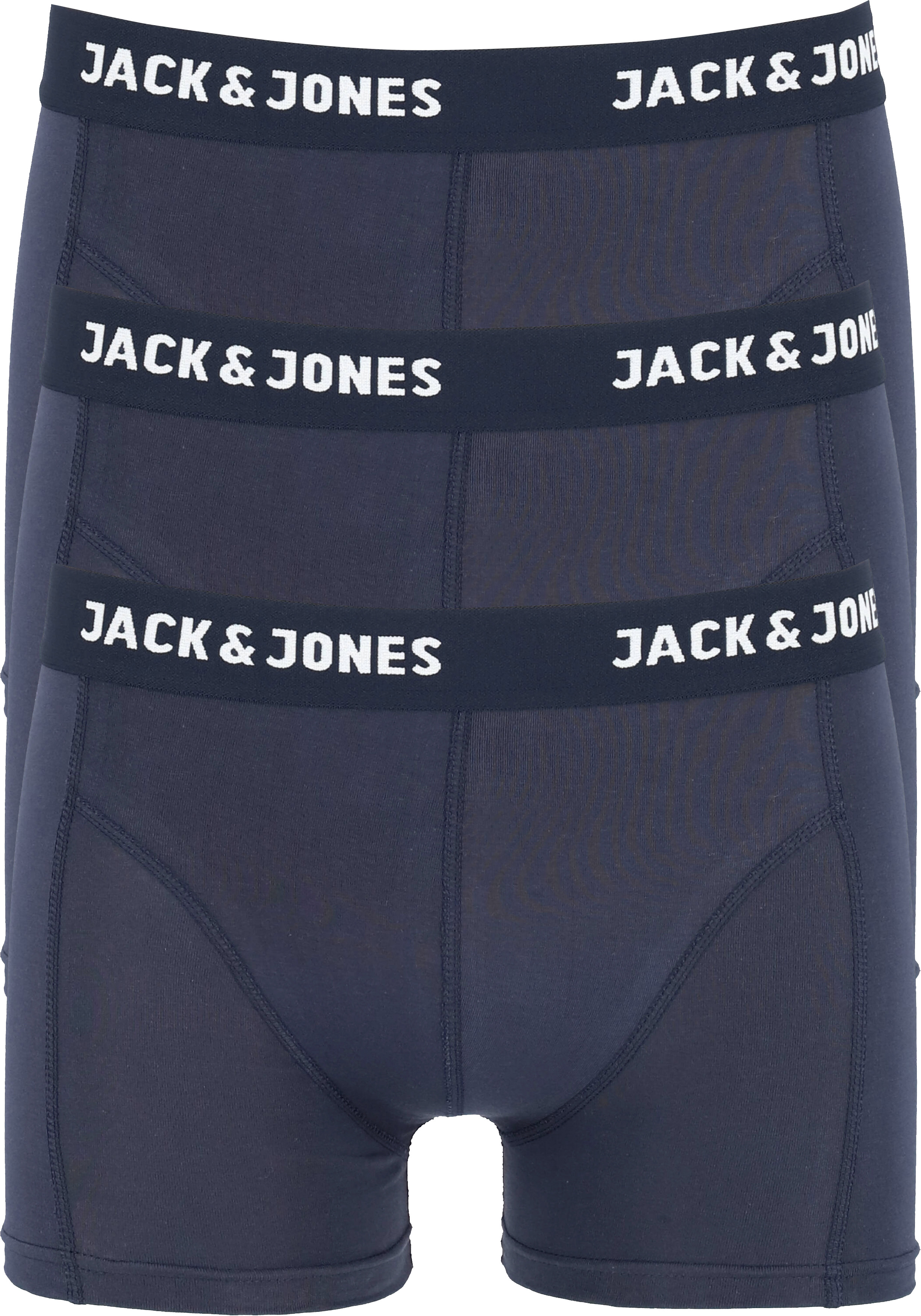 Jack & Jones heren boxers Jacanthony trunks (3-pack), navy blauw