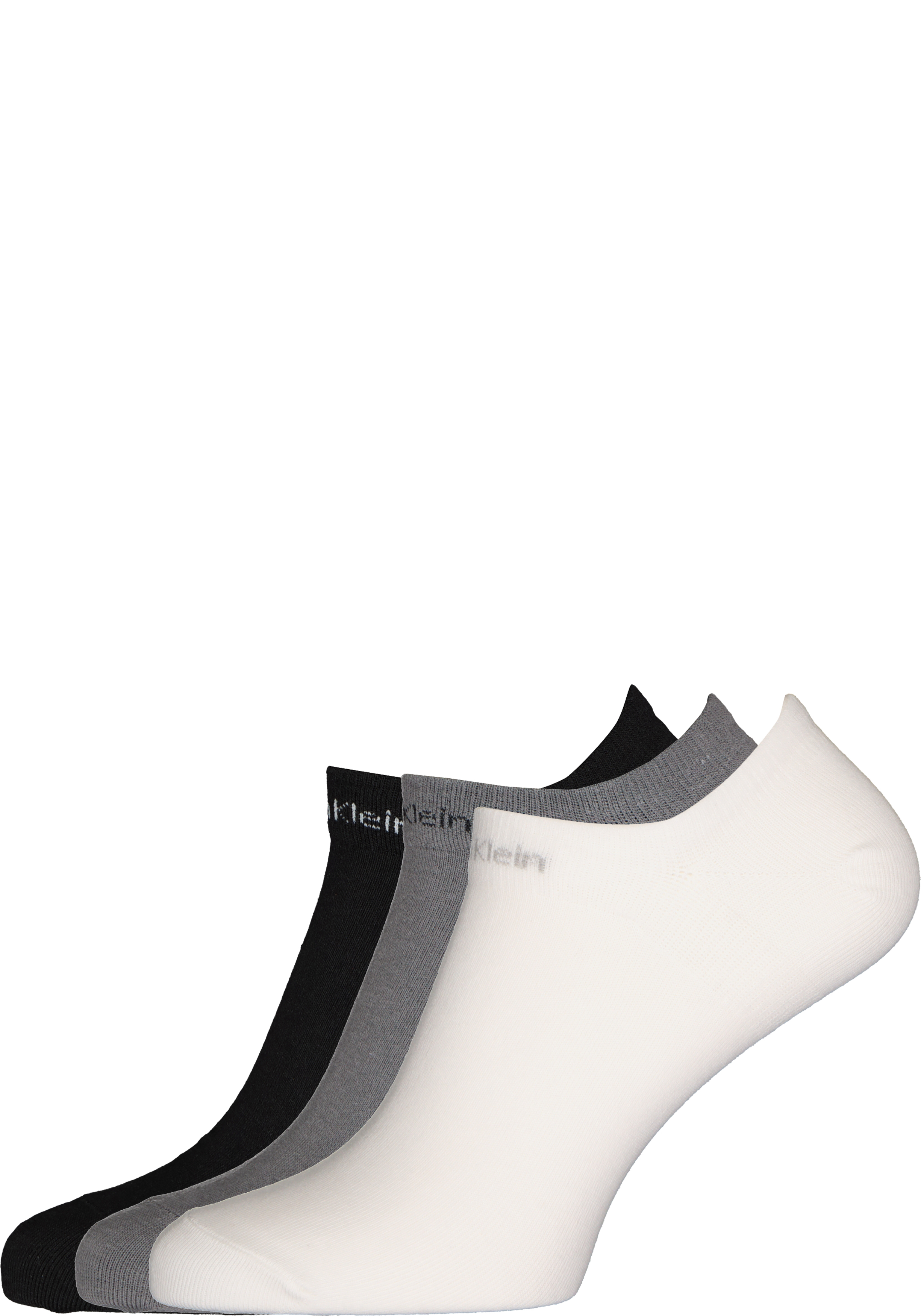 Calvin Klein herensokken Owen (3-pack), onzichtbare vochtregulerende sokken, grijs, wit en zwart