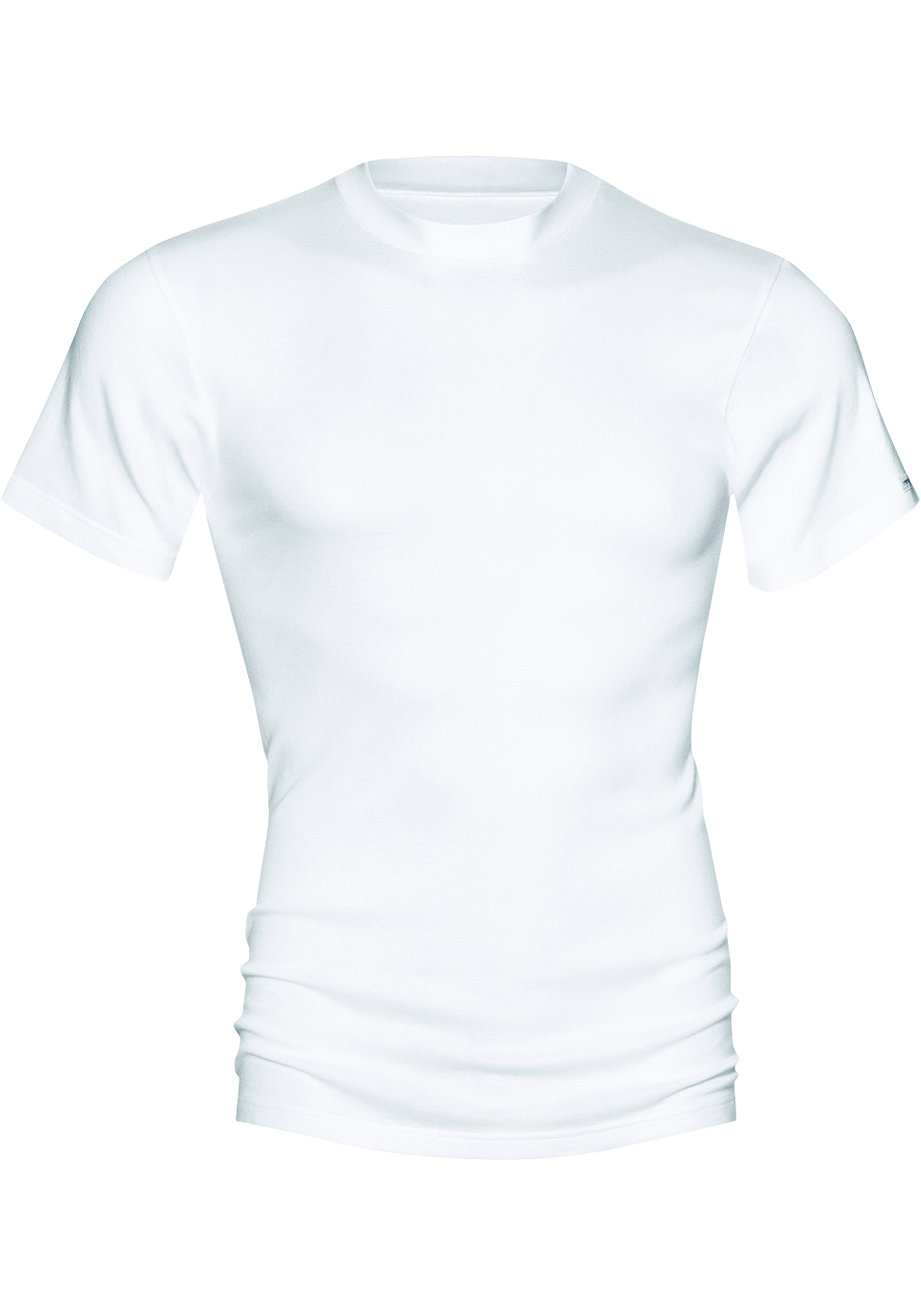 Mey Noblesse Olympia shirt (1-pack), heren T-shirt hoge O-hals fijnrib, wit