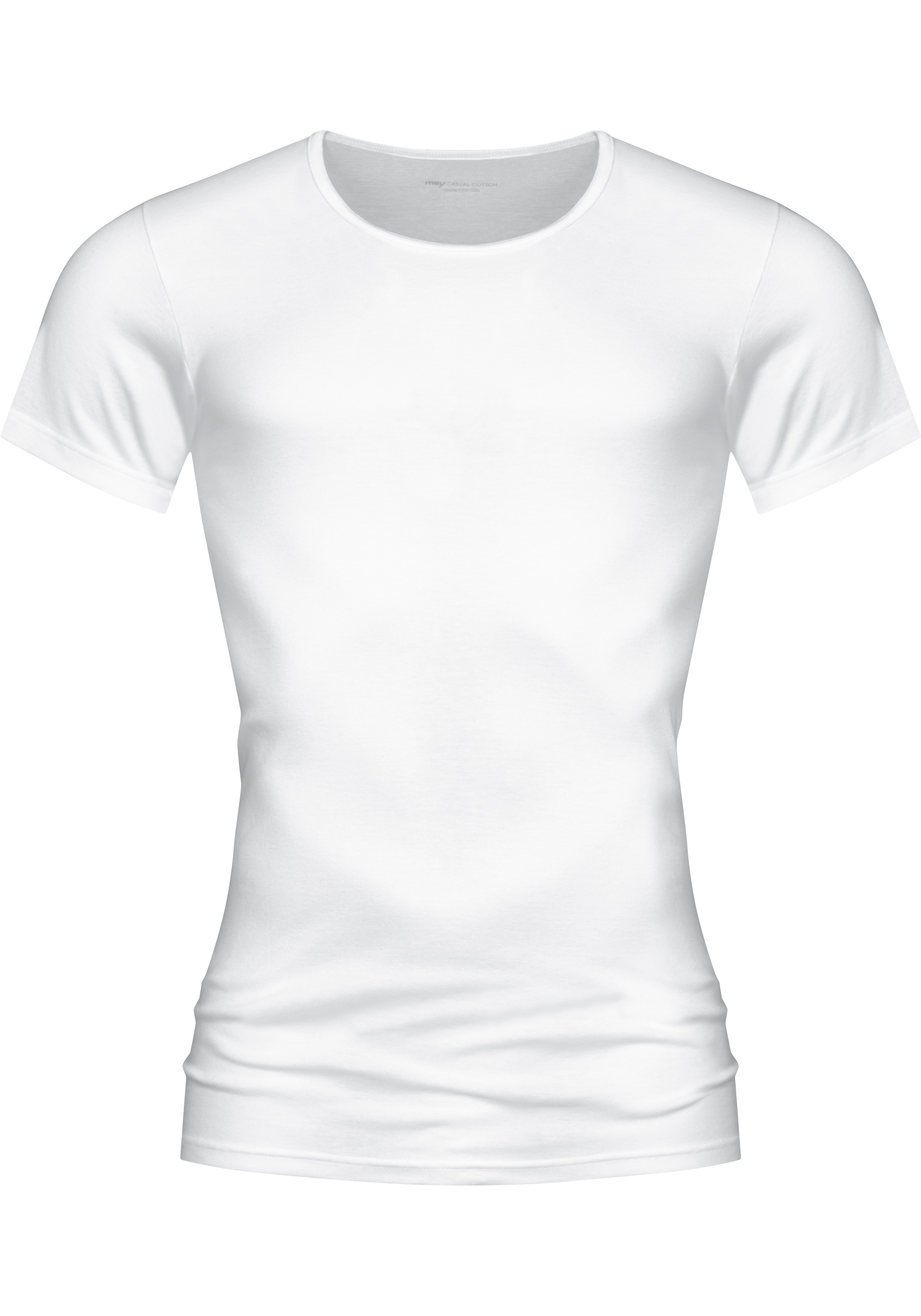 Mey Casual Cotton T-shirt (1-pack), heren T-shirt O-hals, wit