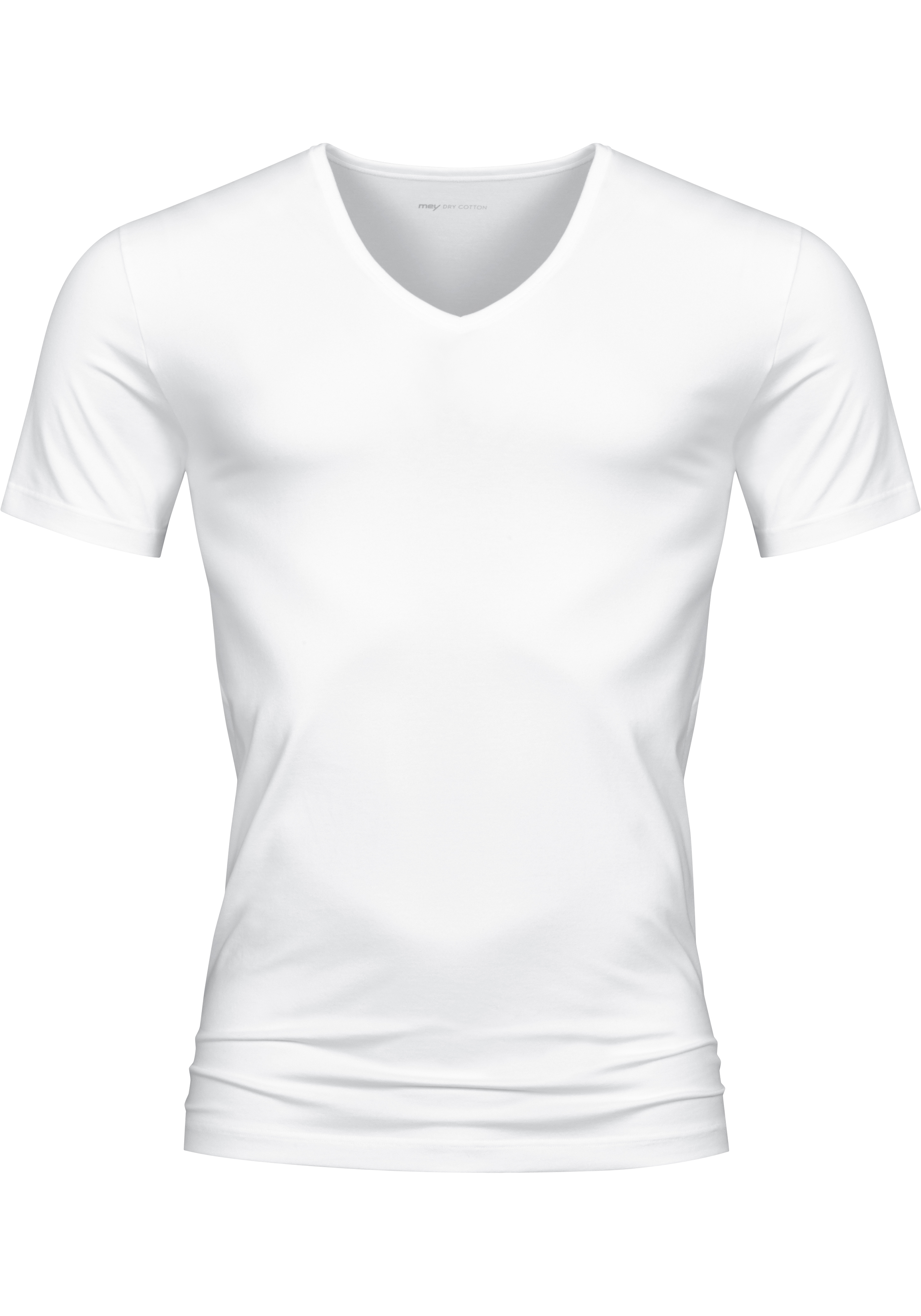 Mey Dry Cotton T-shirt (1-pack), heren T-shirt V-hals, wit