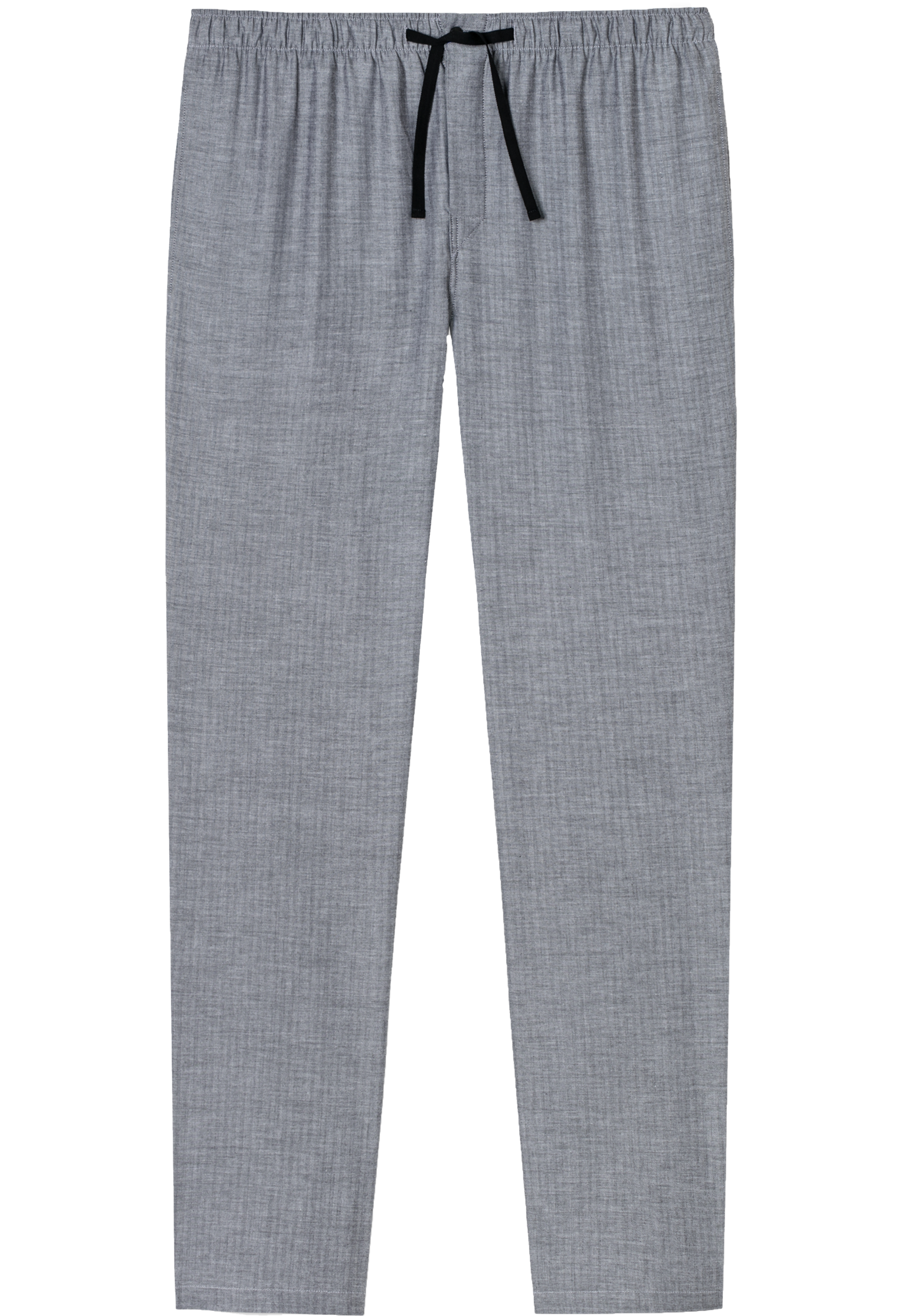 SCHIESSER Mix+Relax lounge broek, lange pijpen, dun niet elastisch, zwart met wit visgraat dessin