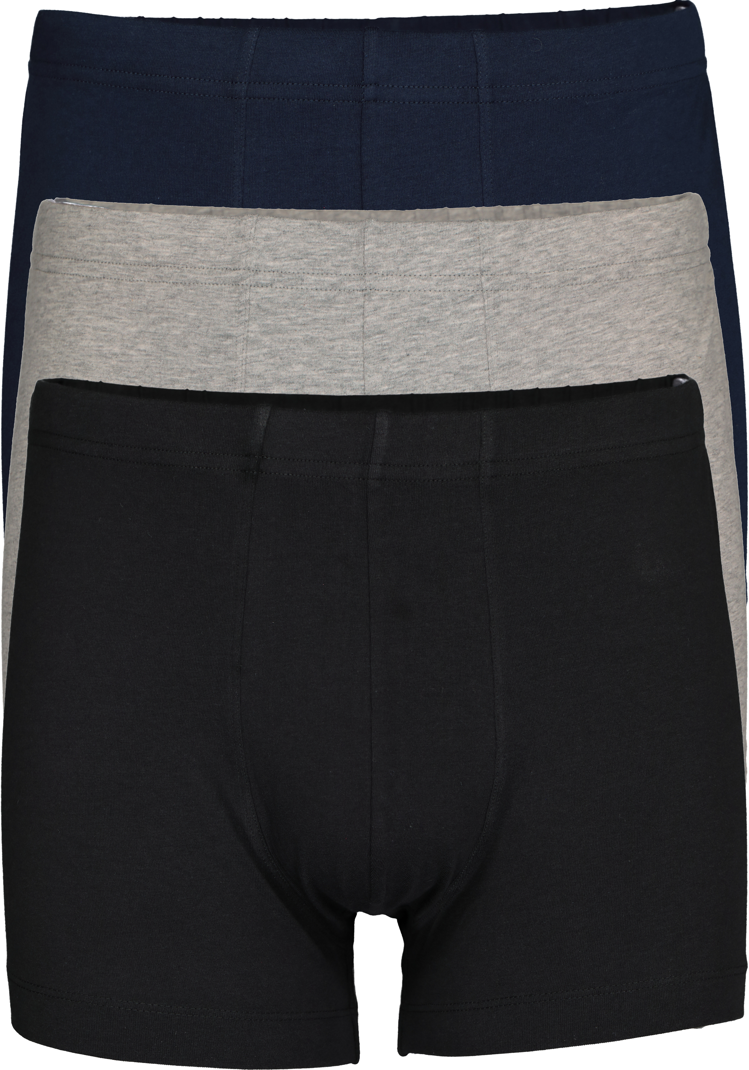 SCHIESSER 95/5 Essentials shorts (3-pack), zwart, blauw en grijs