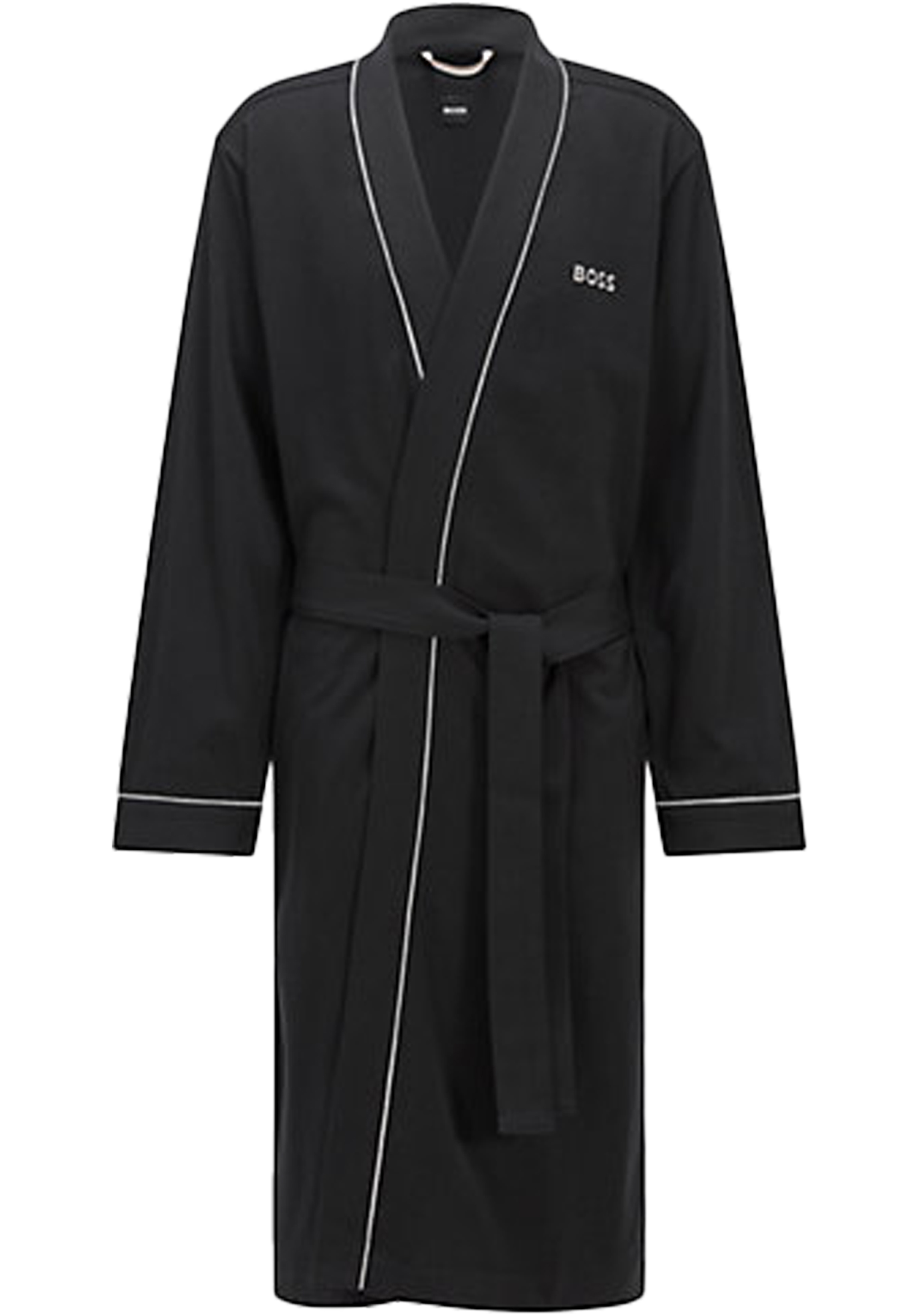 BOSS Kimono, heren ochtendjas (dun), zwart