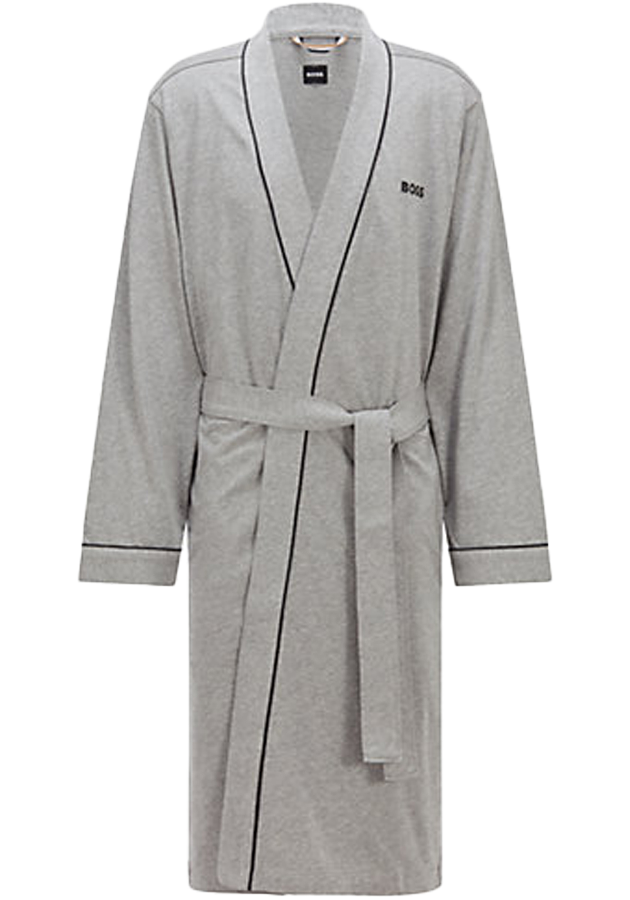 BOSS Kimono, heren ochtendjas (dun), middengrijs