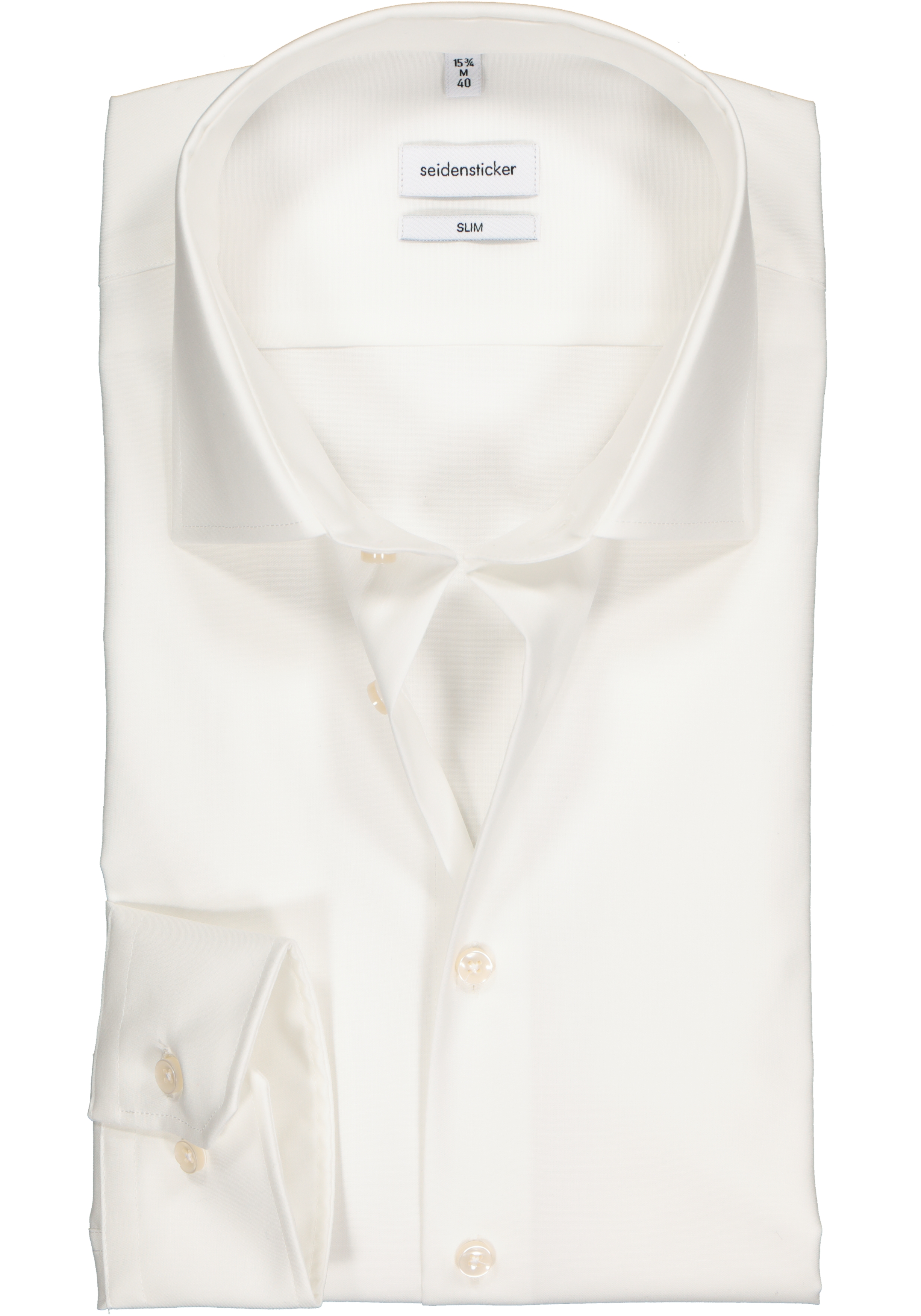 Seidensticker slim fit overhemd, off-white