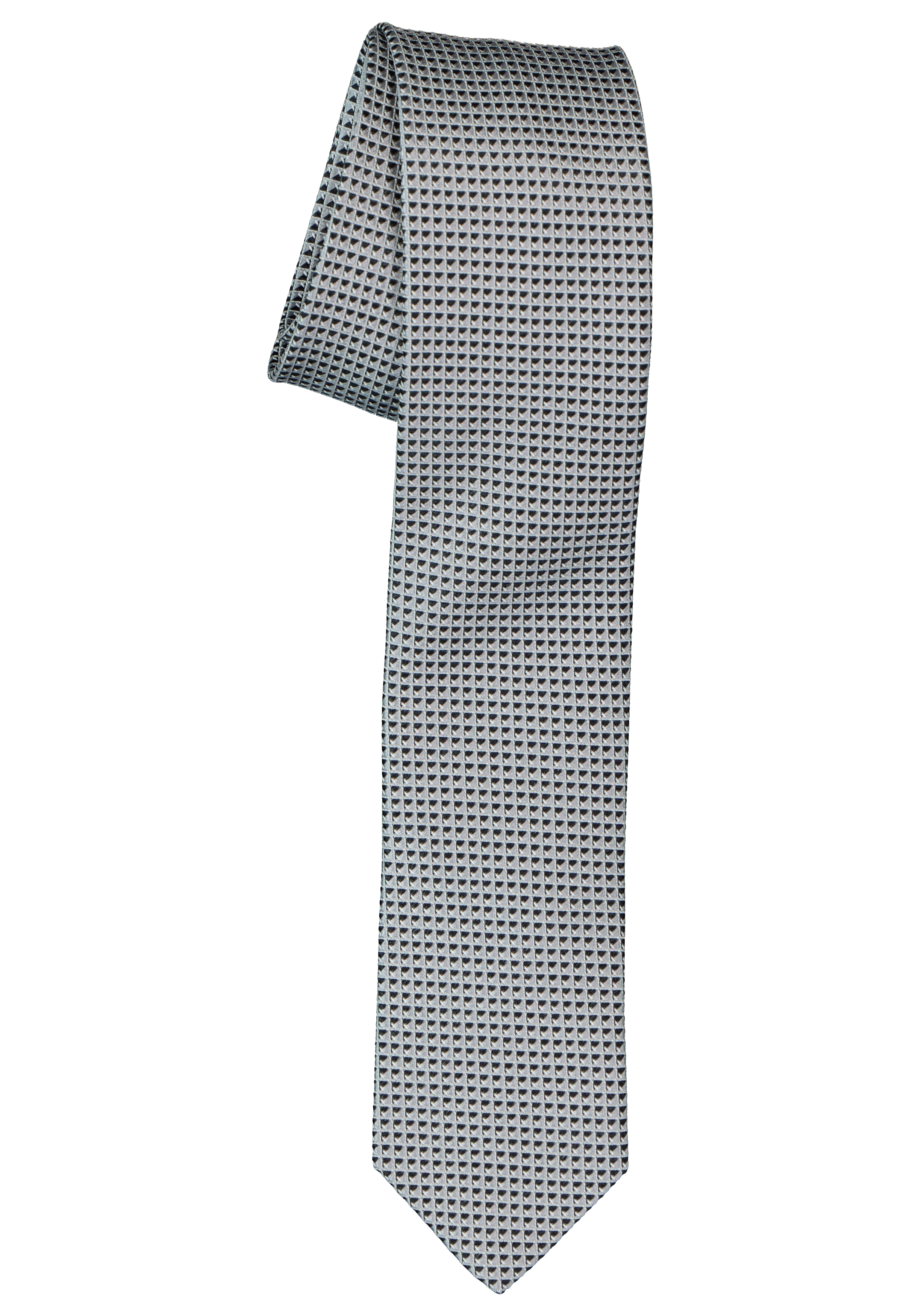 OLYMP smalle stropdas, grijs dessin