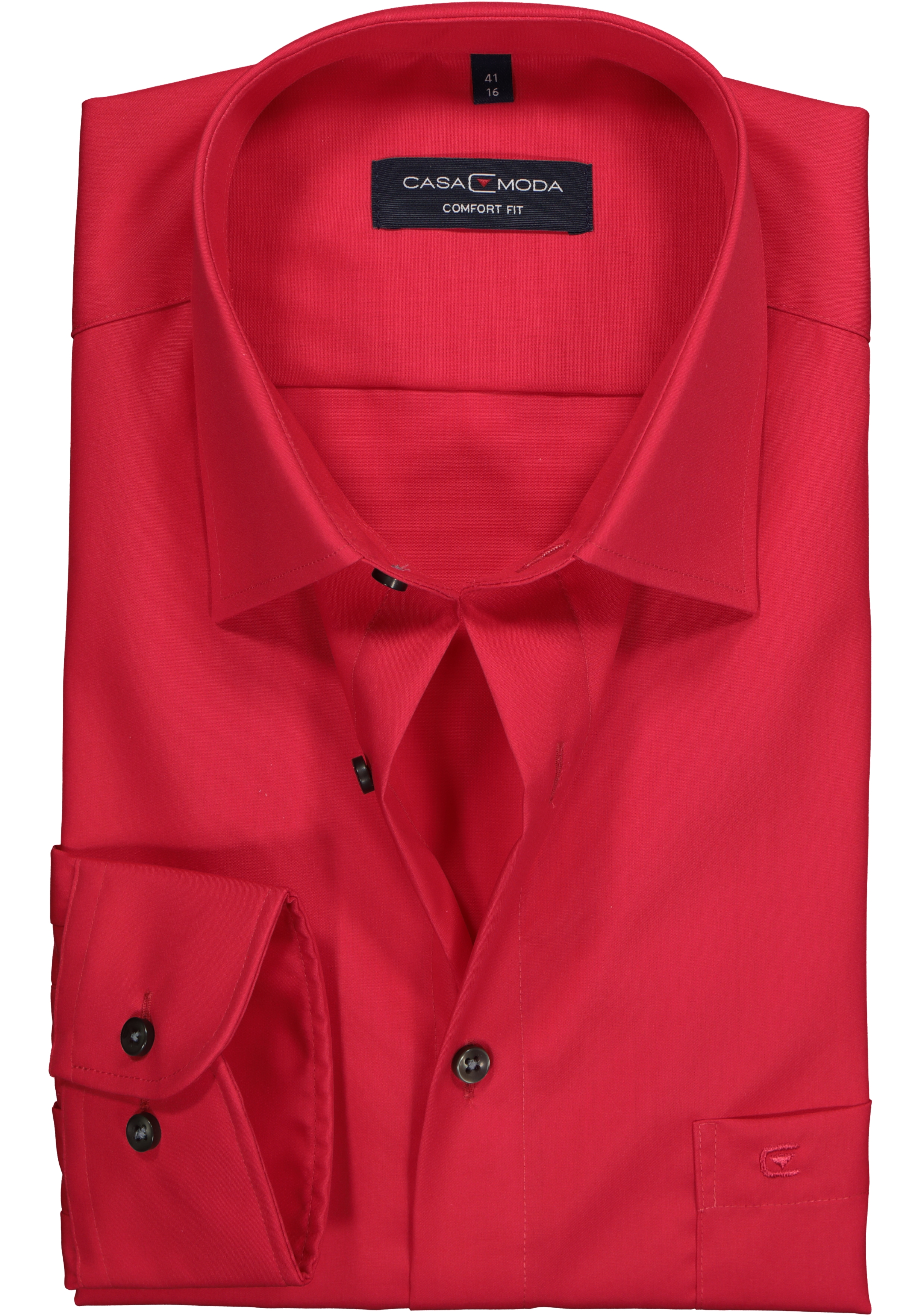 CASA MODA comfort fit overhemd, rood