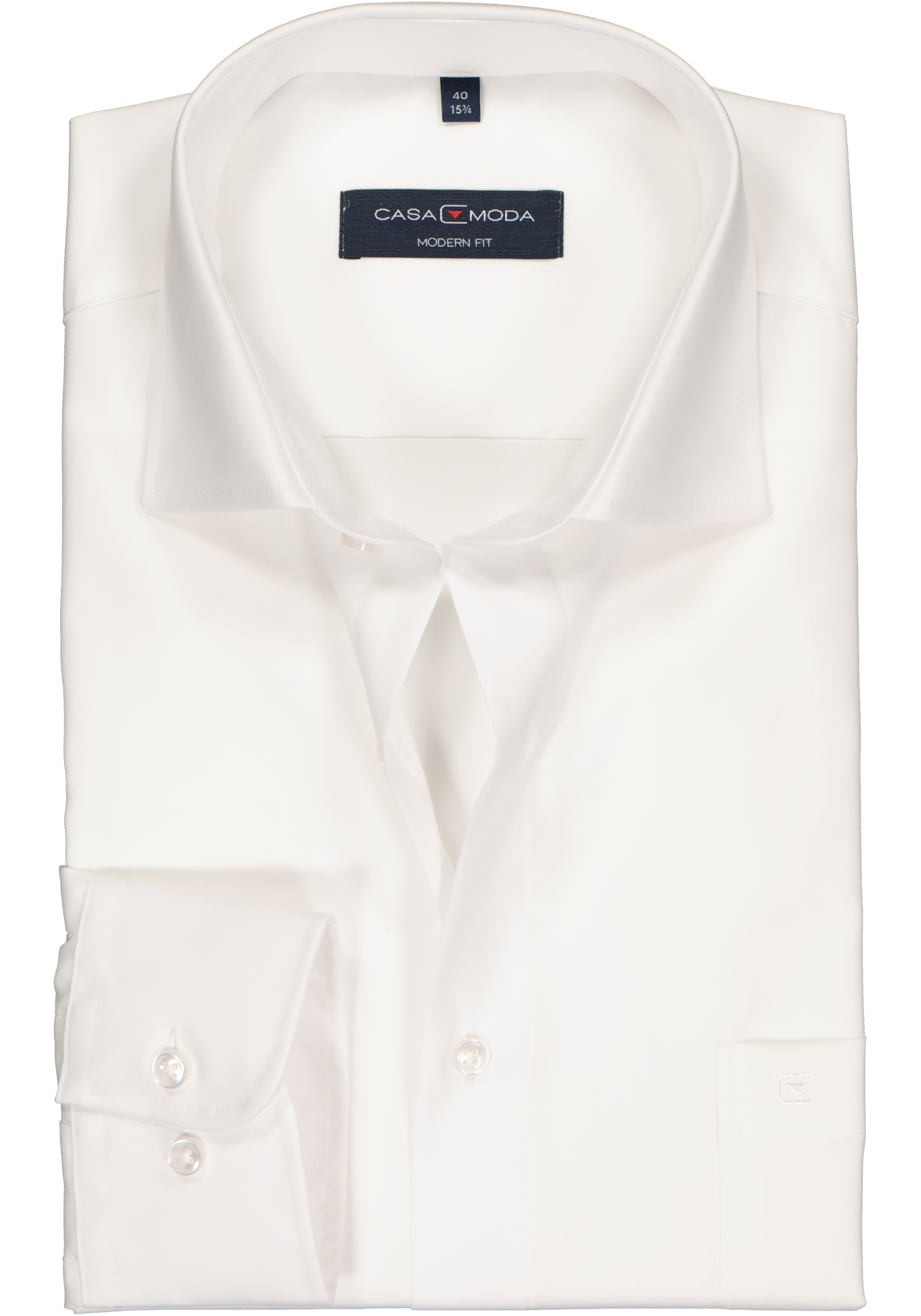 CASA MODA modern fit overhemd, mouwlengte 72 cm, wit