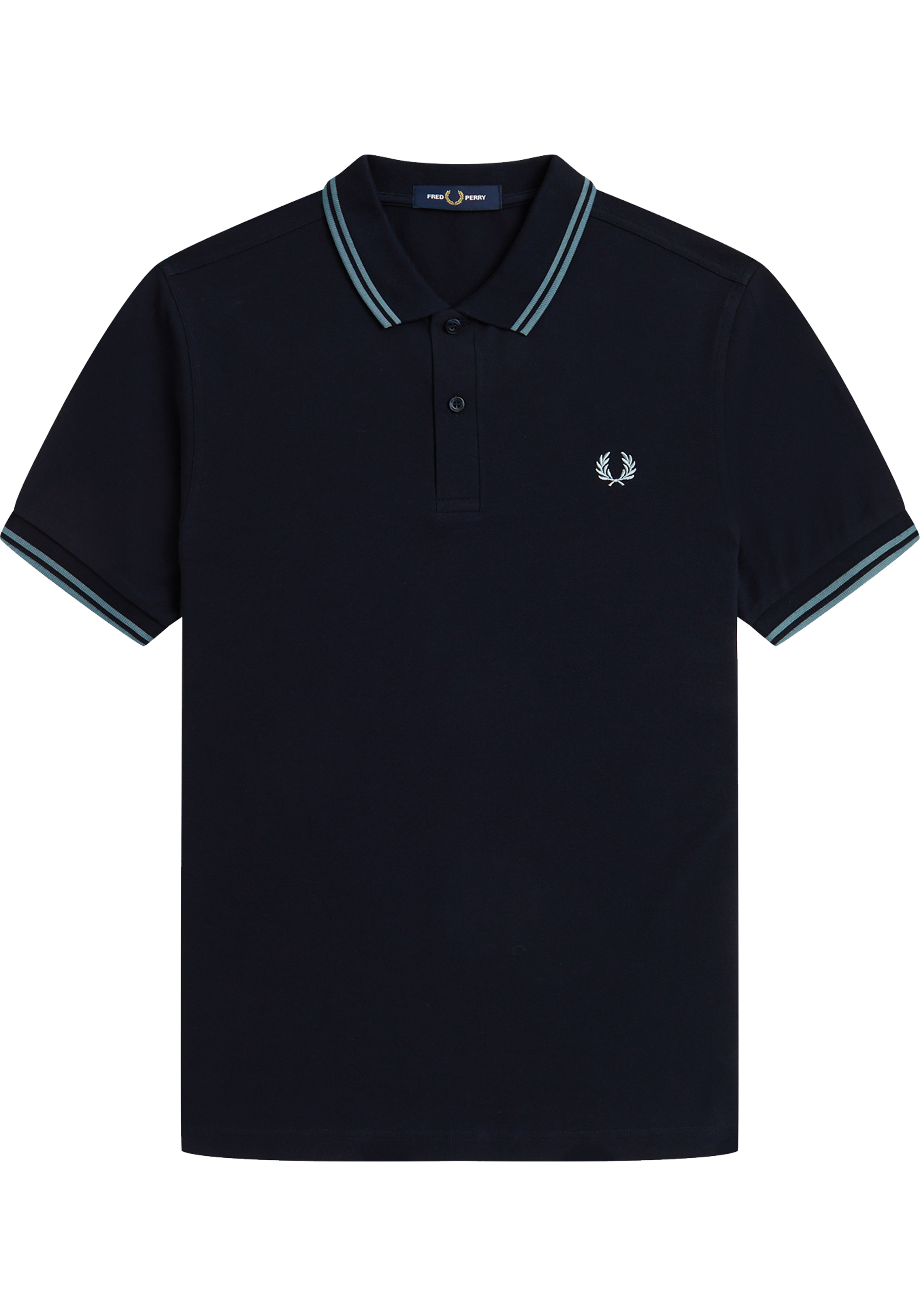 Fred Perry M3600 polo twin tipped shirt, pique, blauw