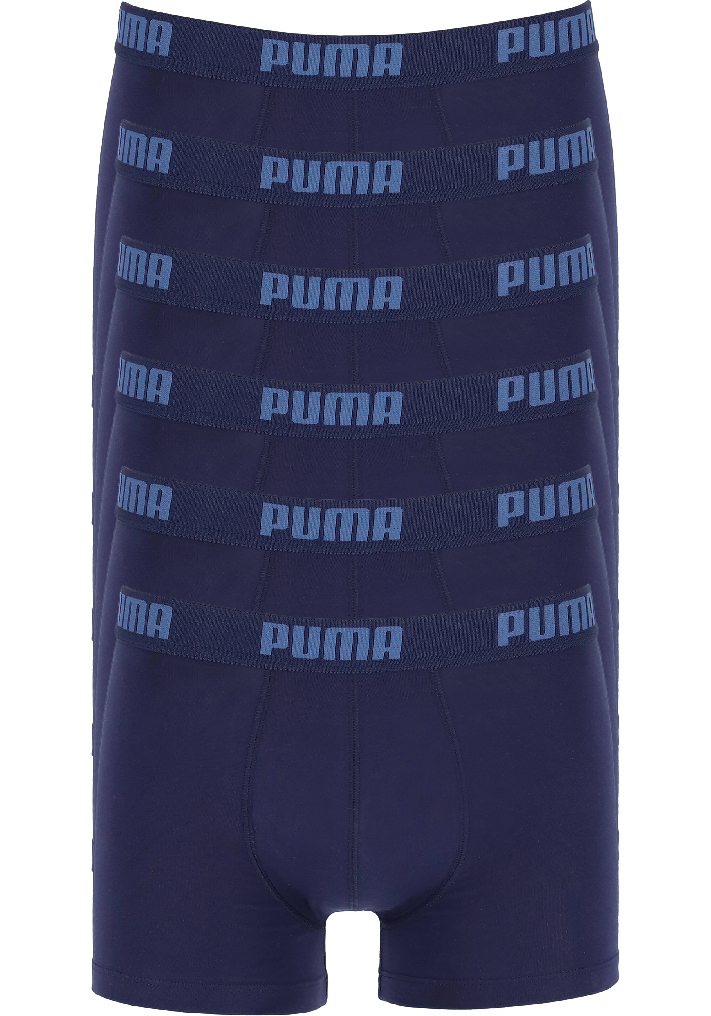 Puma Basic Boxer heren (6-pack), navy blauw