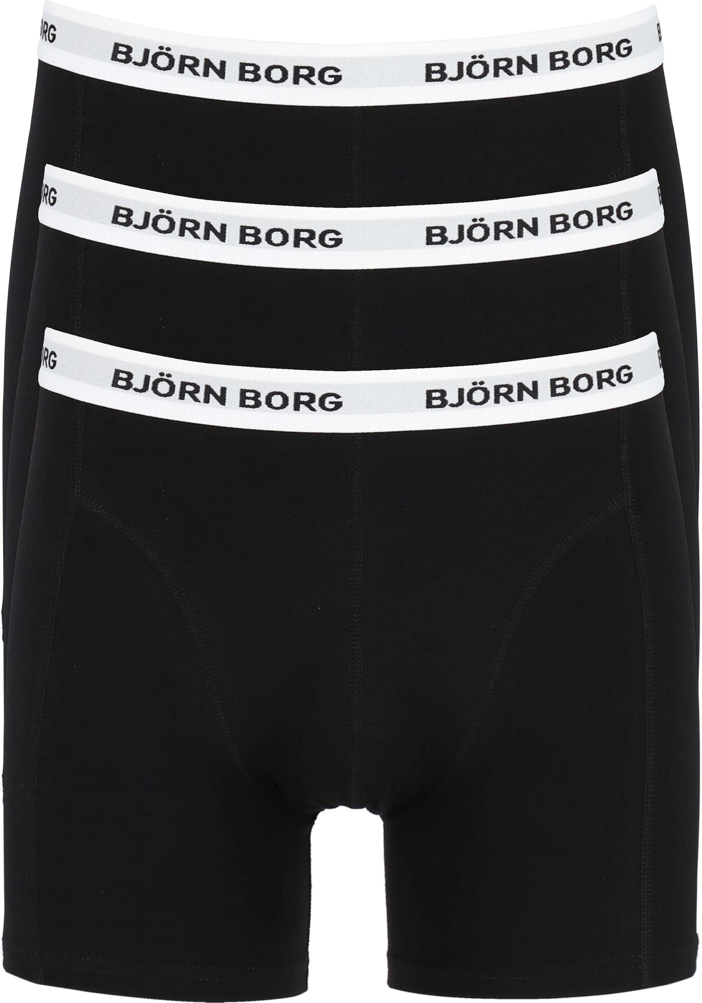 Bjorn Borg boxershorts Essential (3-pack), heren boxers normale lengte, zwart