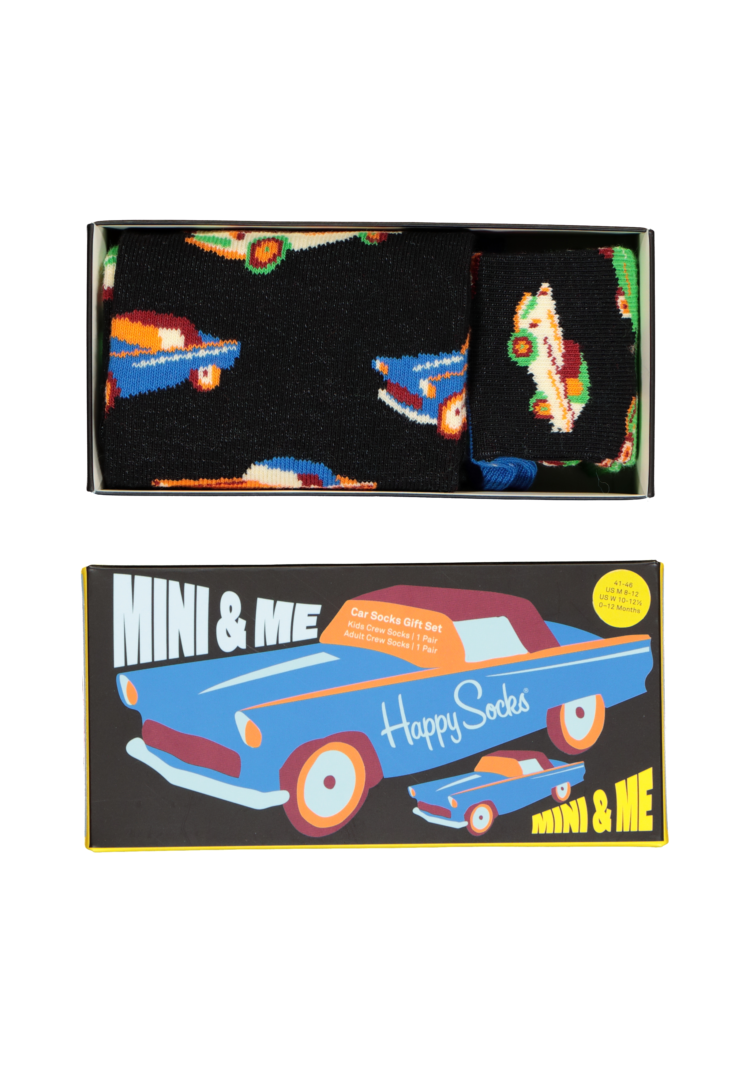 Happy Socks Mini & Me Car Socks Gift Set (2-pack)