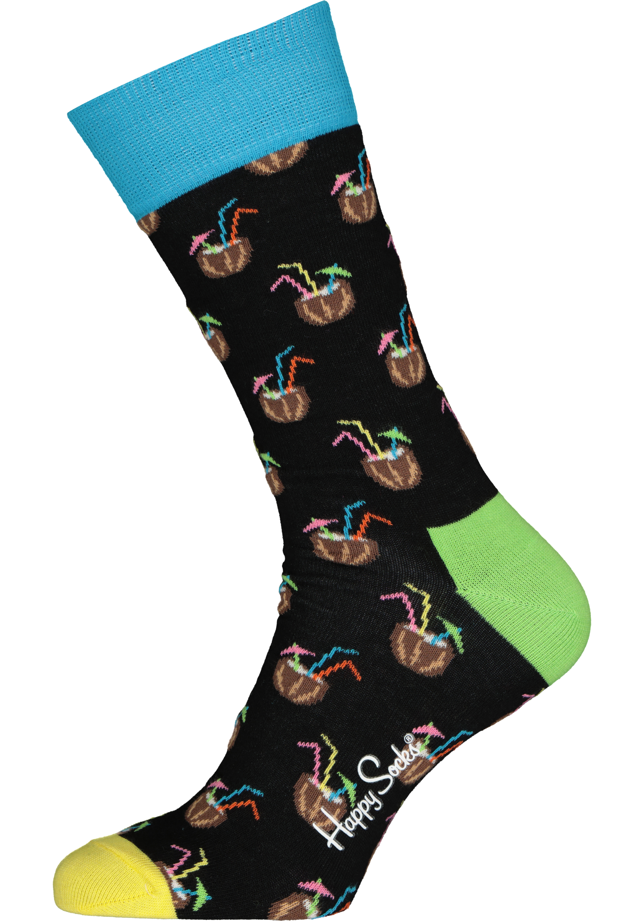 Happy Socks Cocunut Cocktail Sock, unisex sokken