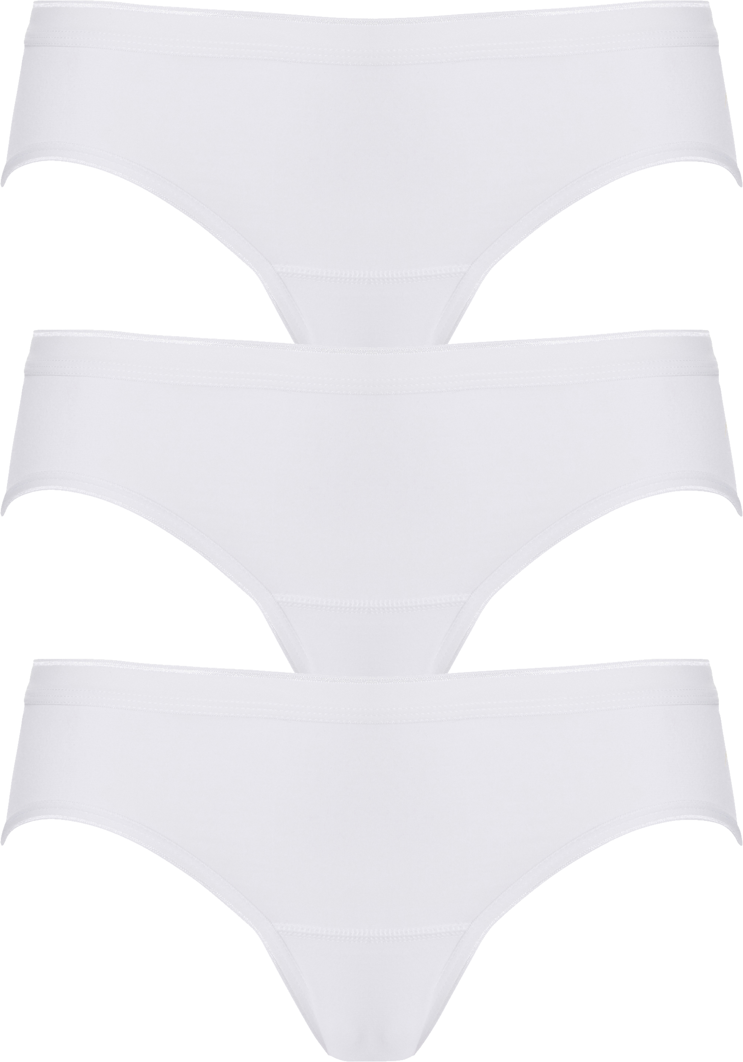 ten Cate  Basic women bikini slips (3-pack), dames slips lage taille, wit