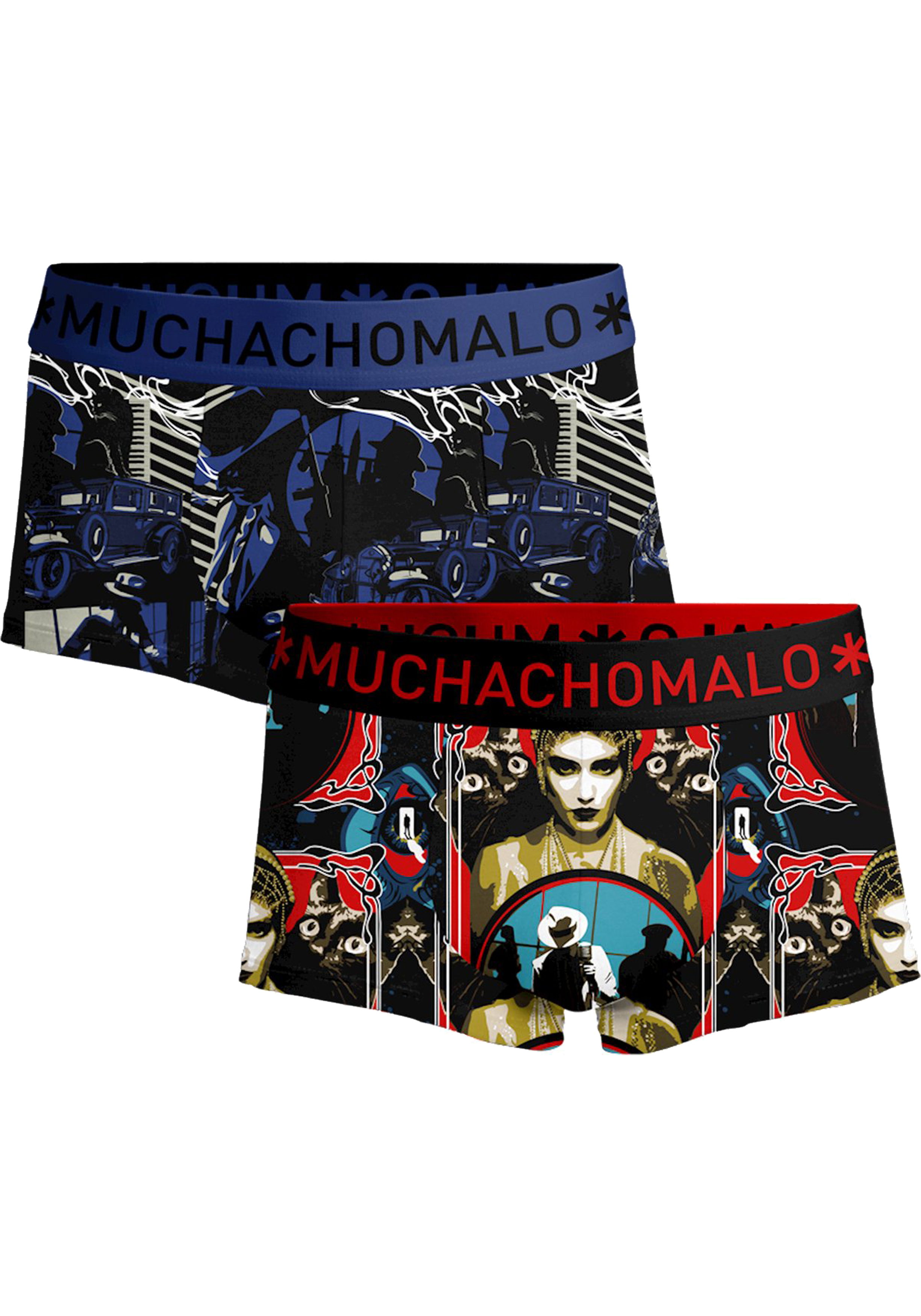 Muchachomalo boxershorts, heren boxers kort (2-pack), Smooth Criminal