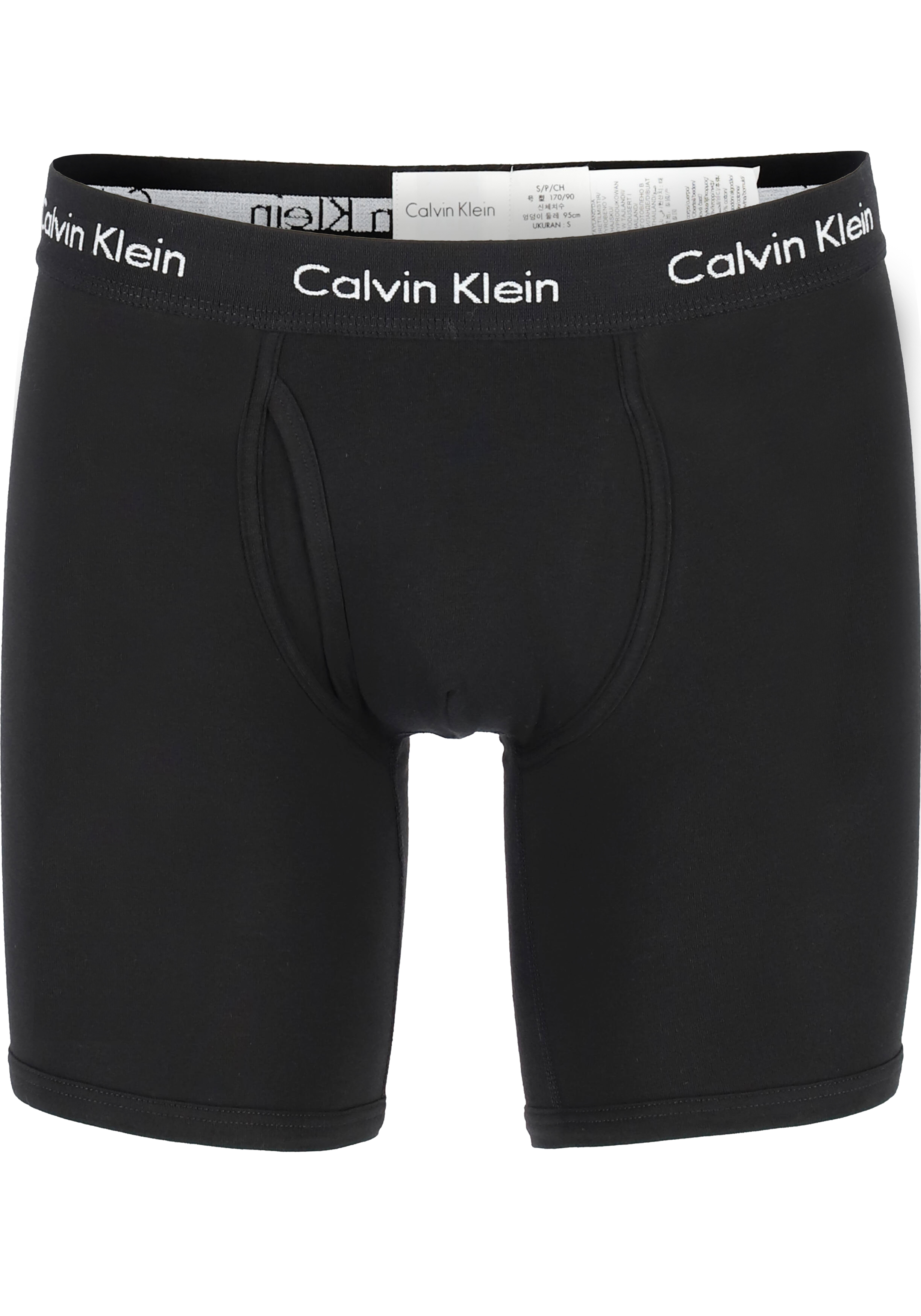 Calvin Klein Modern Essentials boxer brief (1-pack), heren boxer lang met gulp, zwart