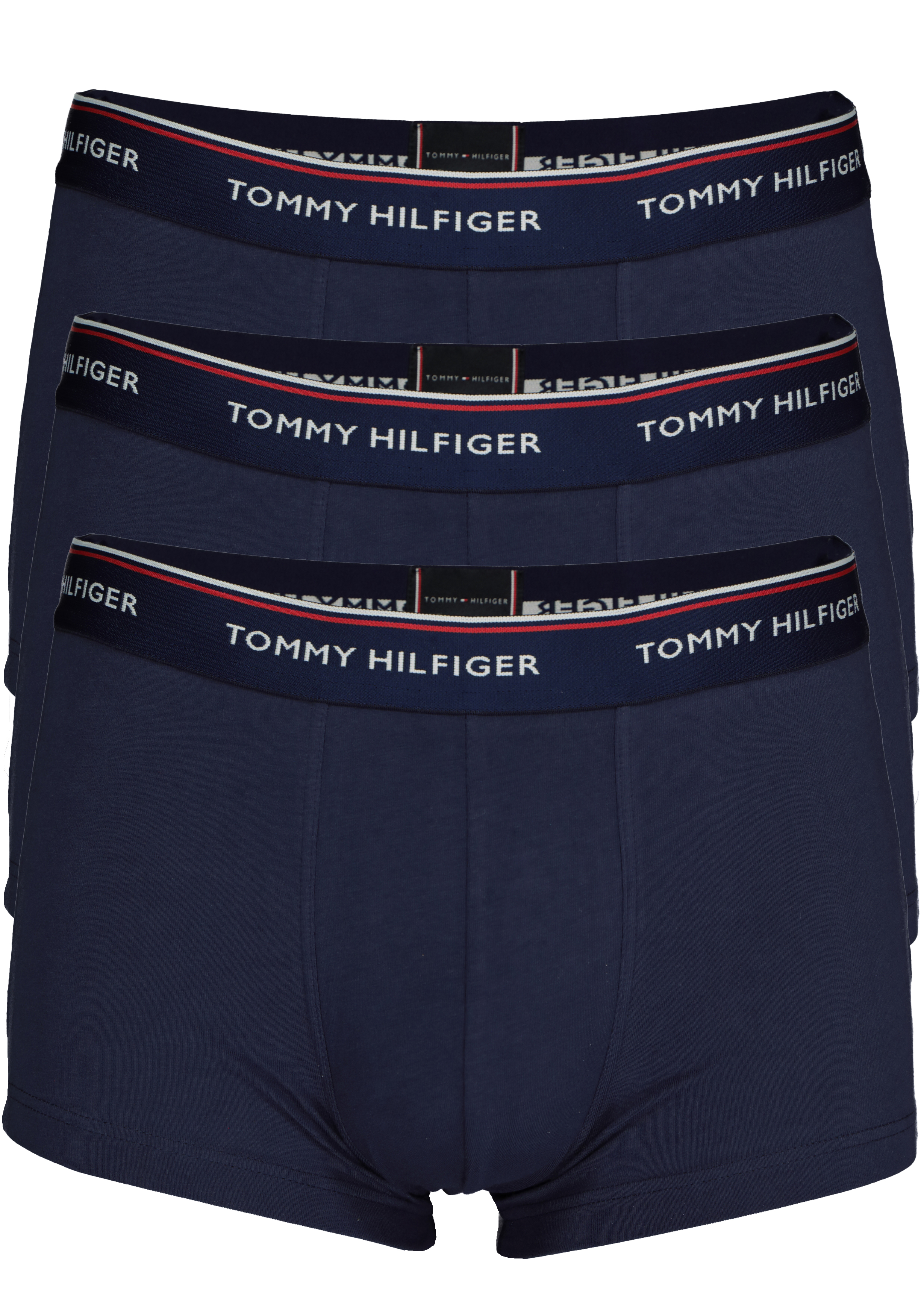 Tommy Hilfiger low rise trunk (3-pack), lage heren boxers kort, blauw 