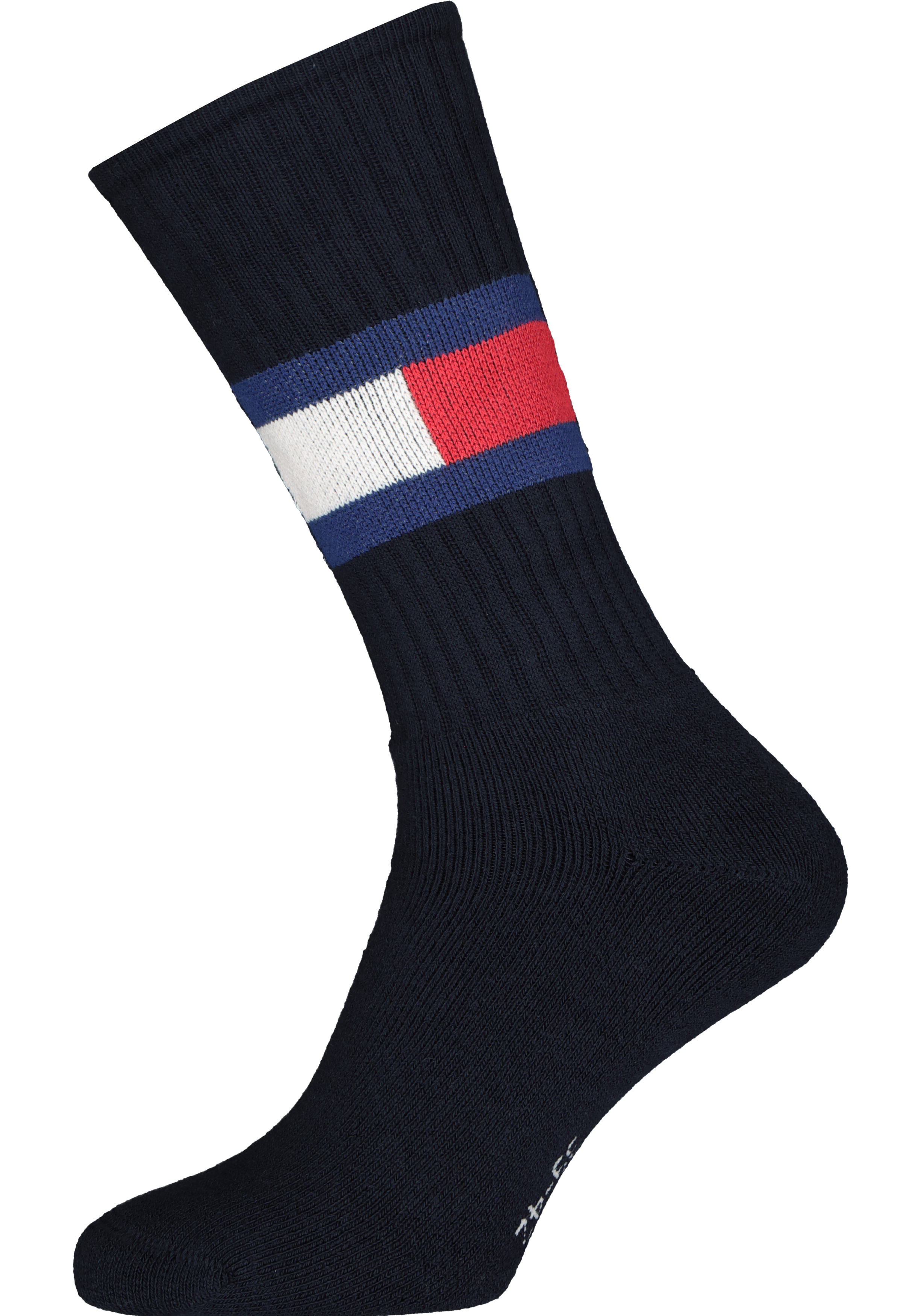 Tommy Hilfiger Flag Socks (1-pack), unisex sportsokken katoen, donkerblauw