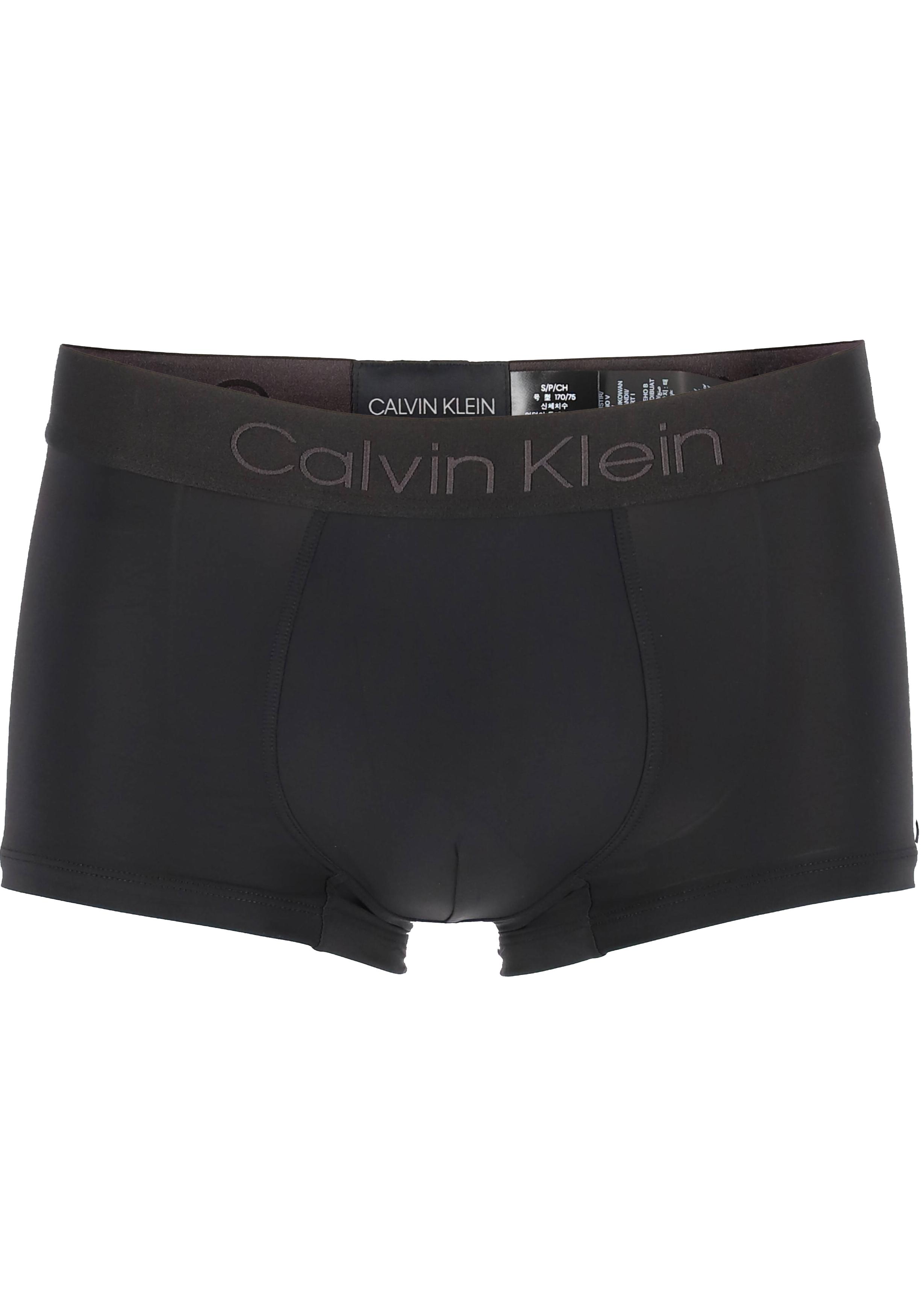 Calvin Klein CK BLACK Micro low rise trunk (1-pack), microfiber heren boxer kort, zwart