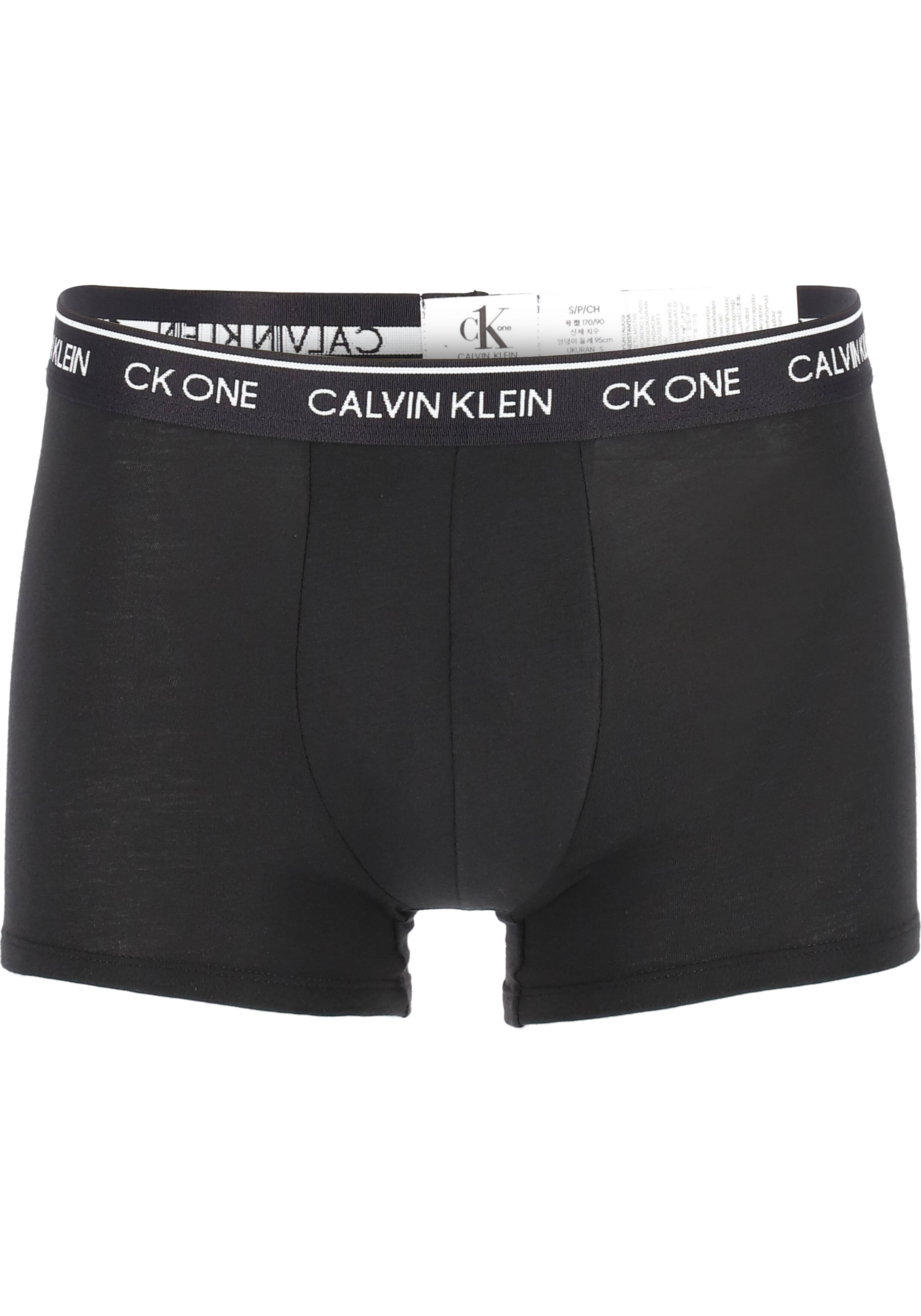 Calvin Klein CK ONE Cotton trunk (1-pack), heren boxer normale lengte, zwart