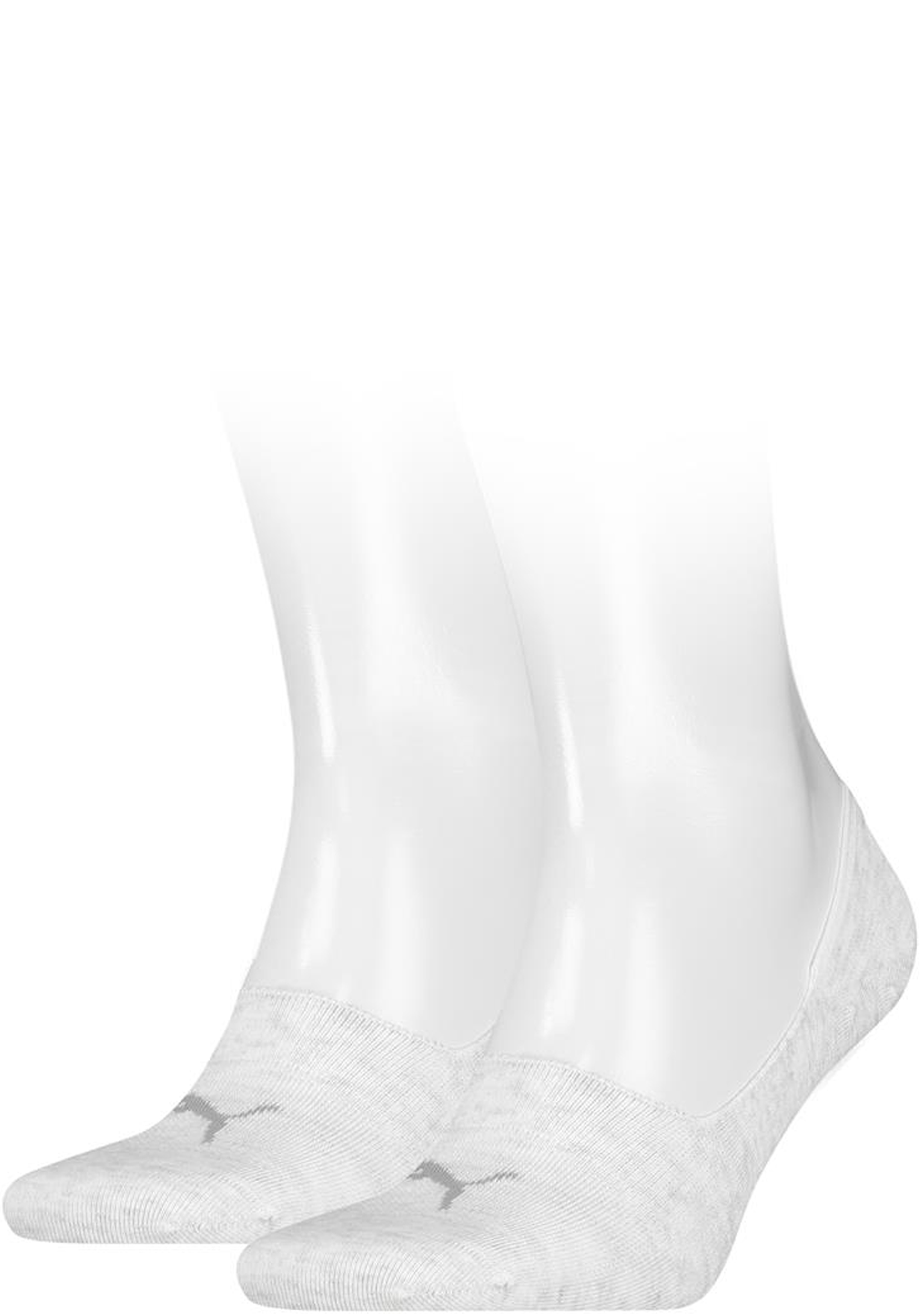 Puma Footie Unisex (2-pack), unisex onzichtbare sokken, beige
