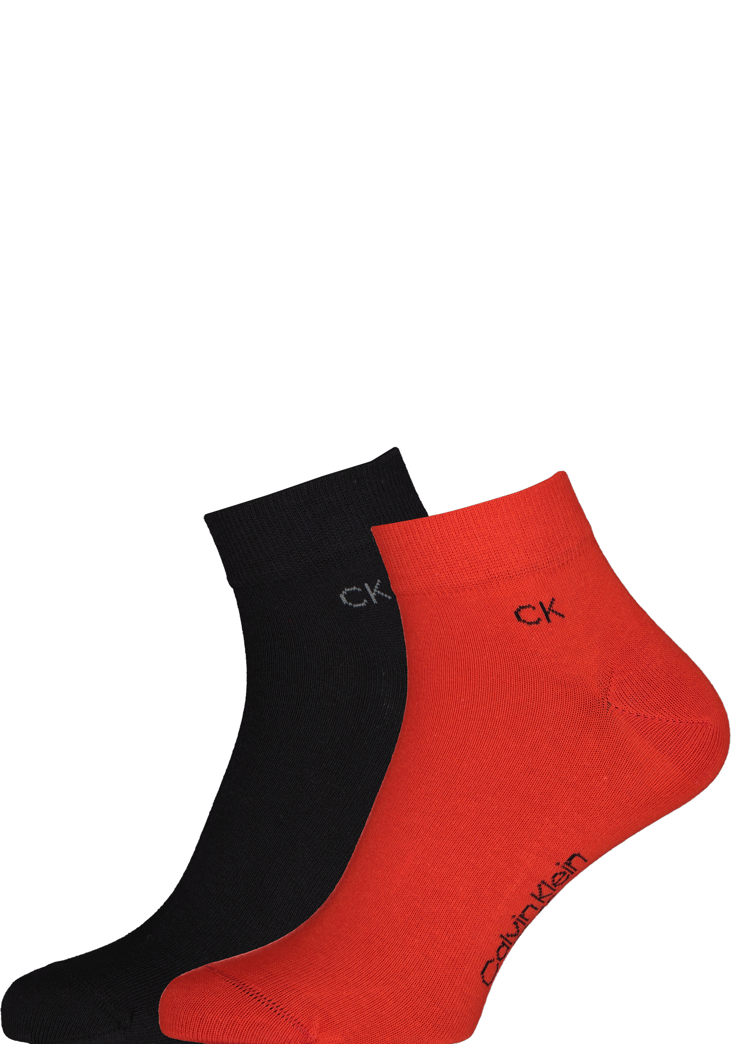 Calvin Klein herensokken Simon (2-pack), hoge enkelsokken, rood met zwart