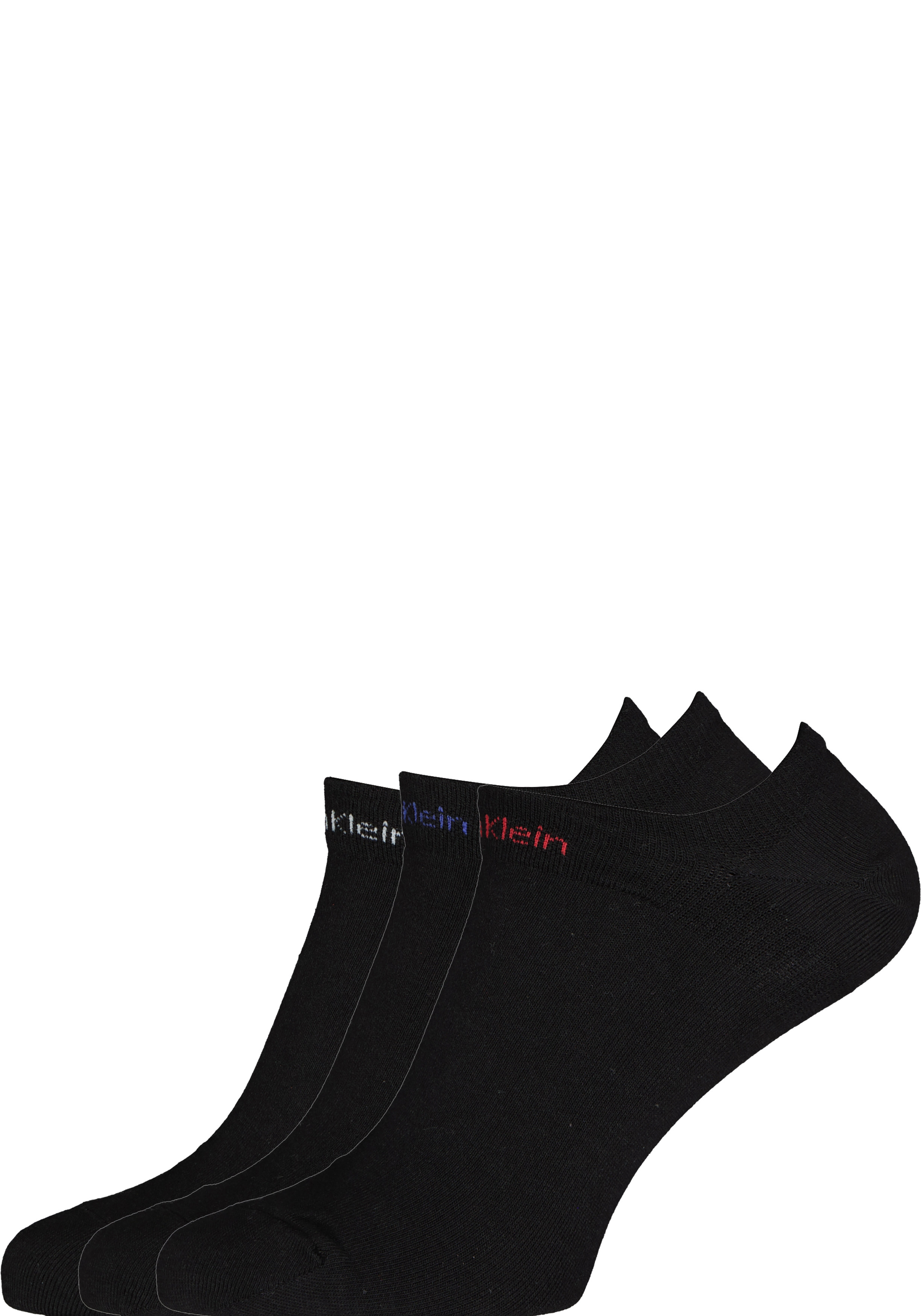 Calvin Klein herensokken Owen (3-pack), onzichtbare vochtregulerende sokken, zwart met gekleurd logo