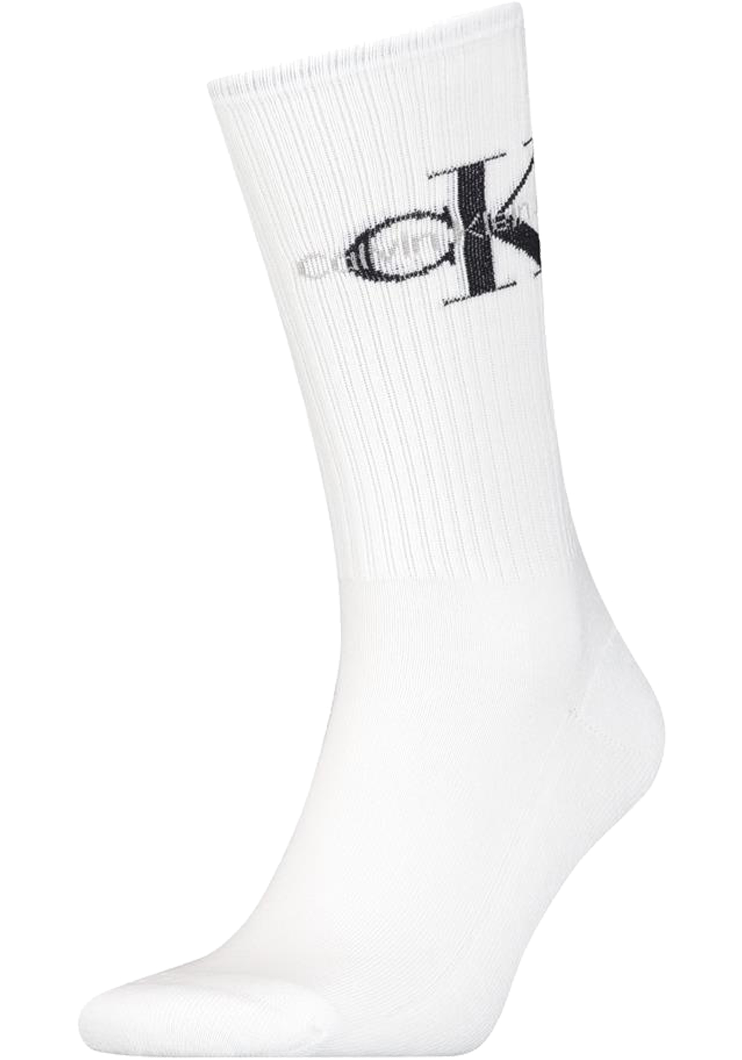 Calvin Klein Jeans  Men Sock Rib (1-pack), heren sokken, wit