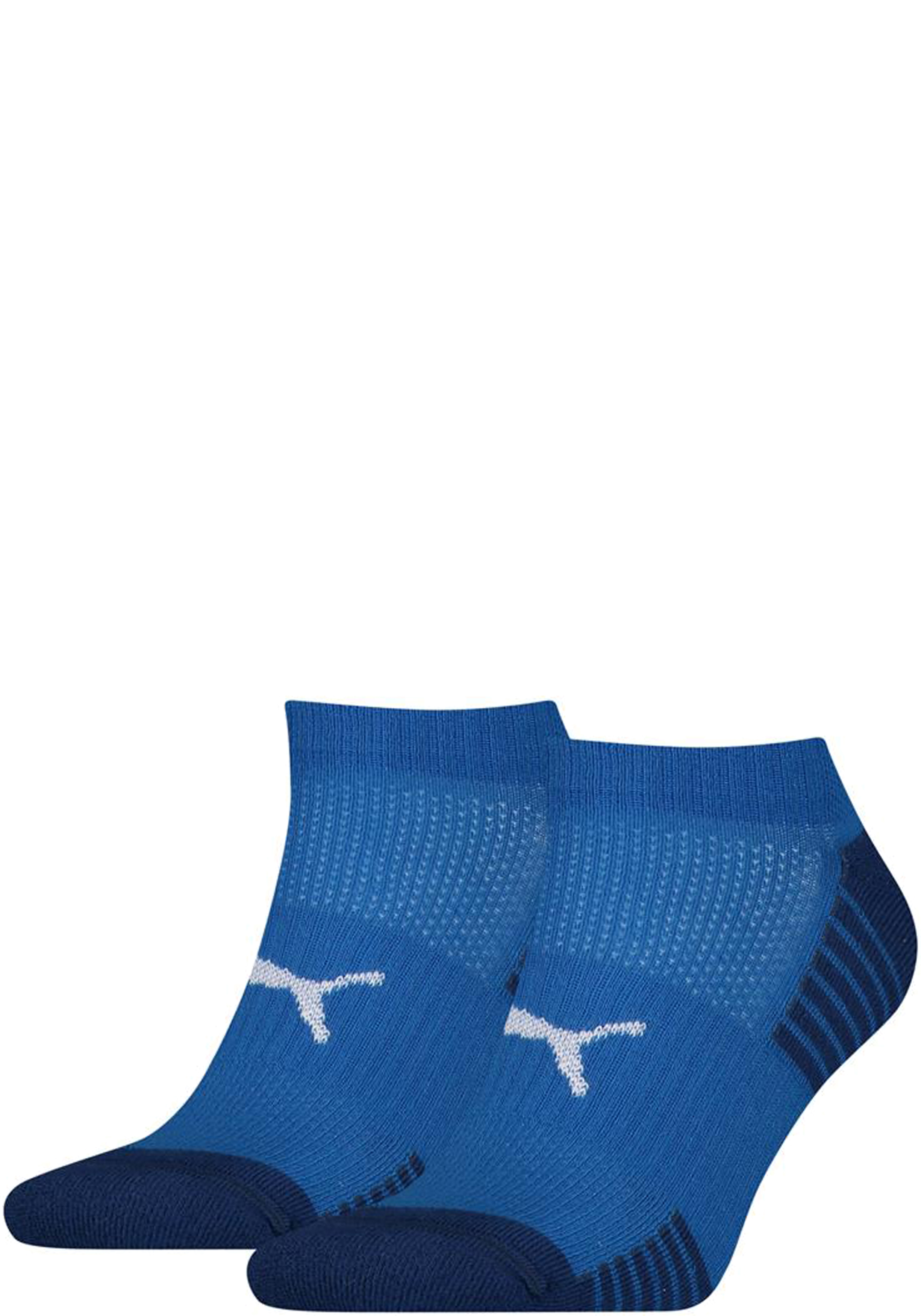Puma Sport Cushioned Sneaker (2-pack),  enkelsokken, blauw
