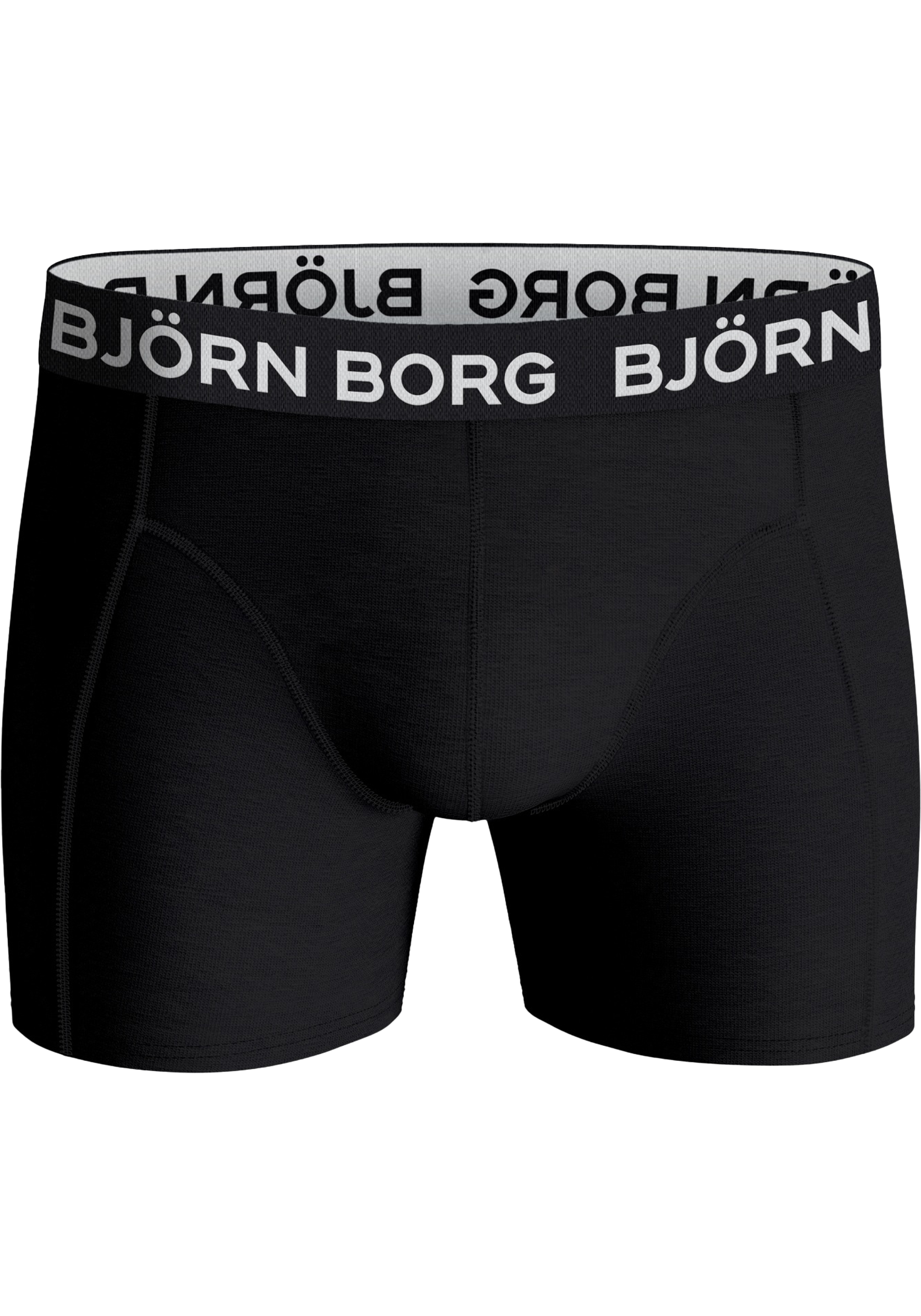 Bjorn Borg Cotton Stretch boxers, heren boxers normale lengte (1-pack), zwart