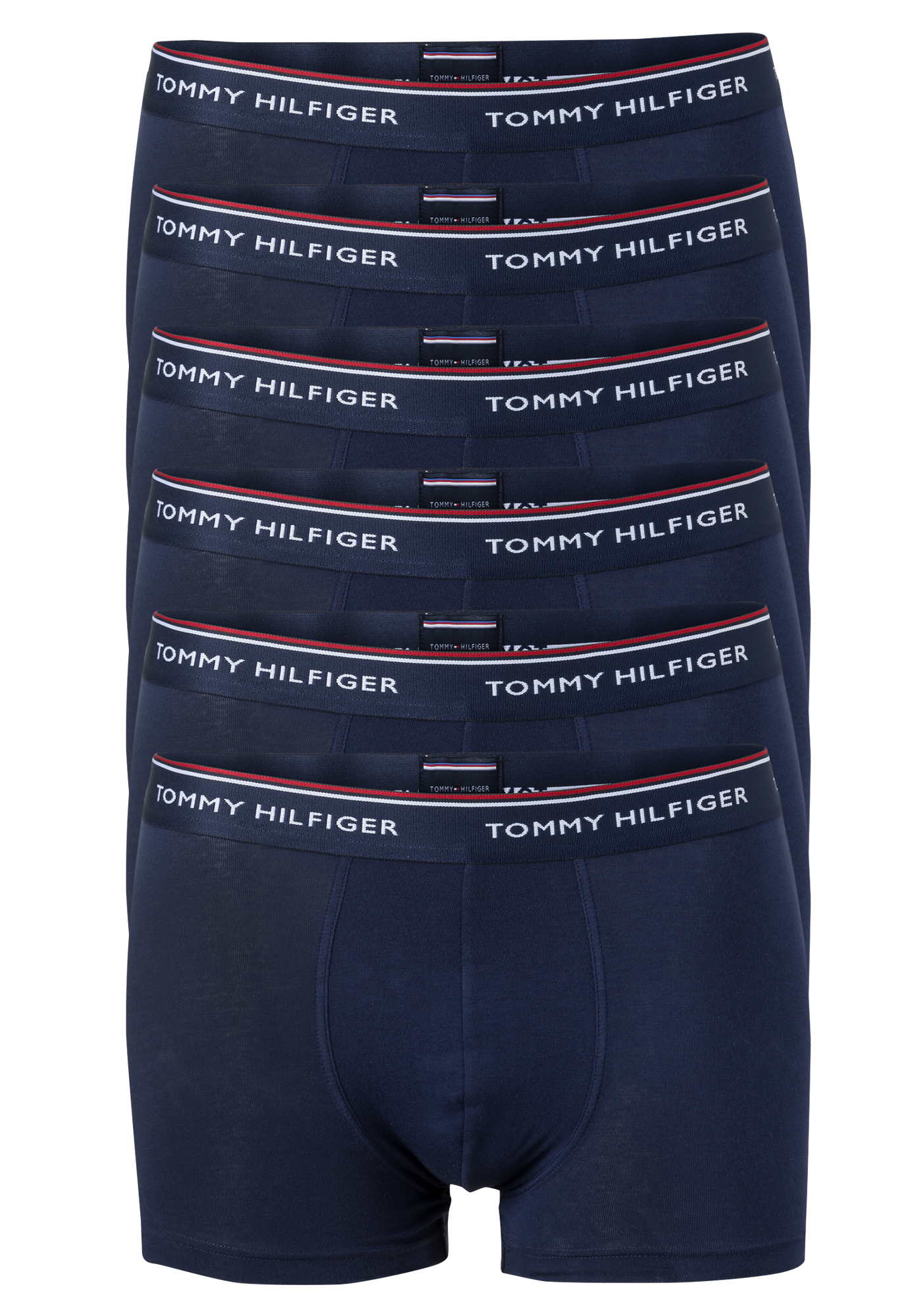 Tommy Hilfiger trunks (2x 3-pack), heren boxers normale lengte, blauw