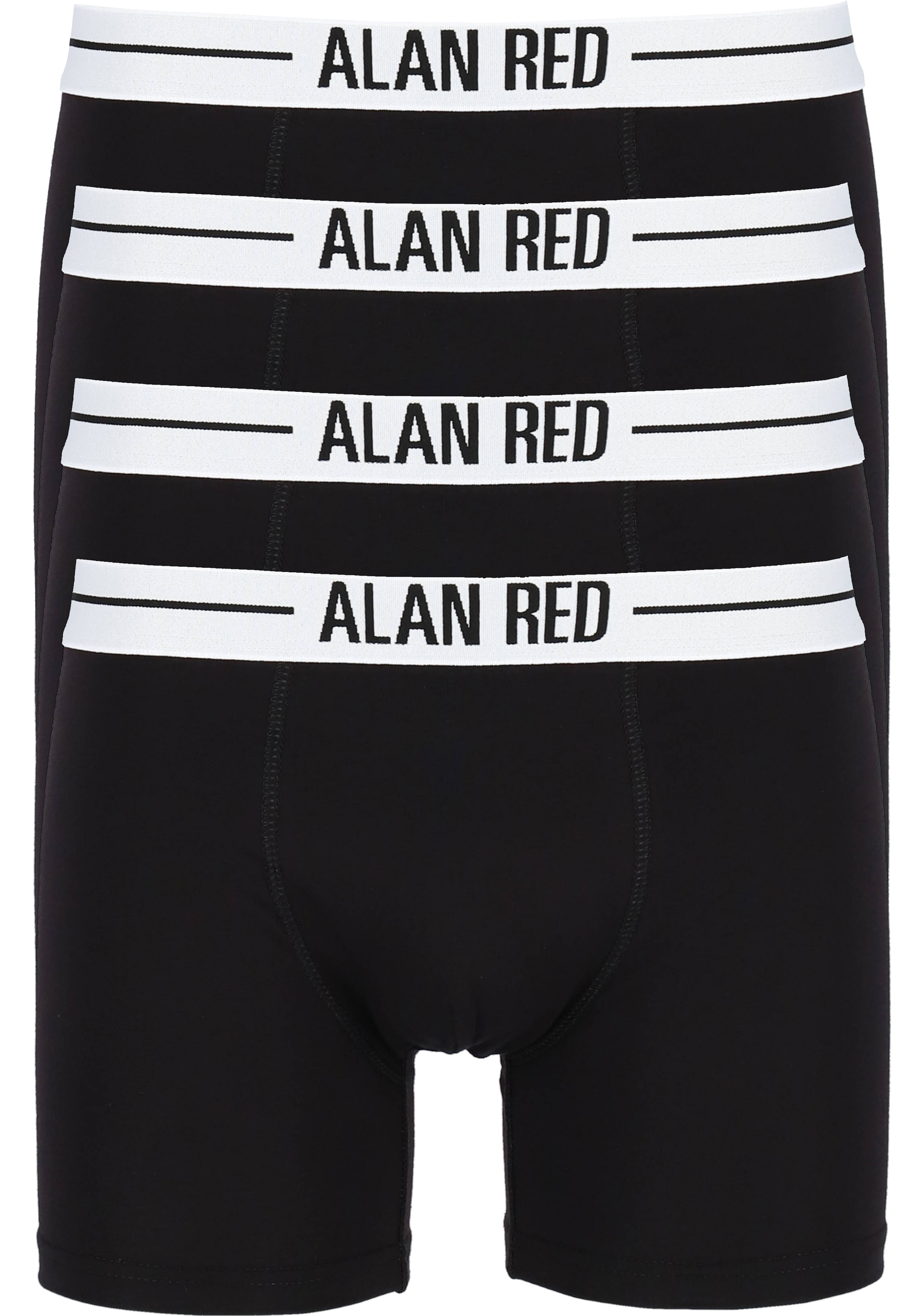 ALAN RED boxershorts (4-pack), zwart