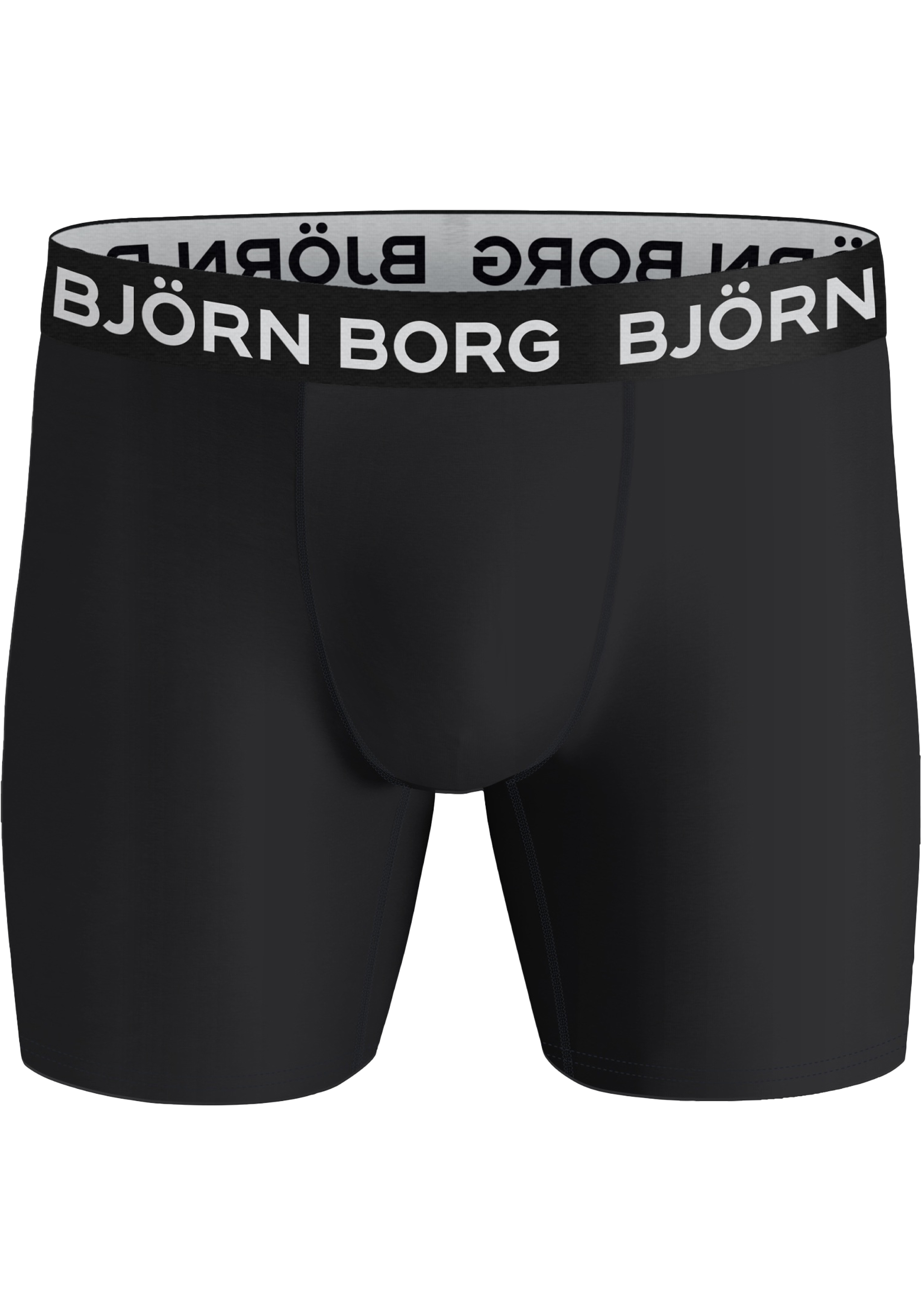 Bjorn Borg Performance boxers, microfiber heren boxers lange pijpen (1-pack), zwart