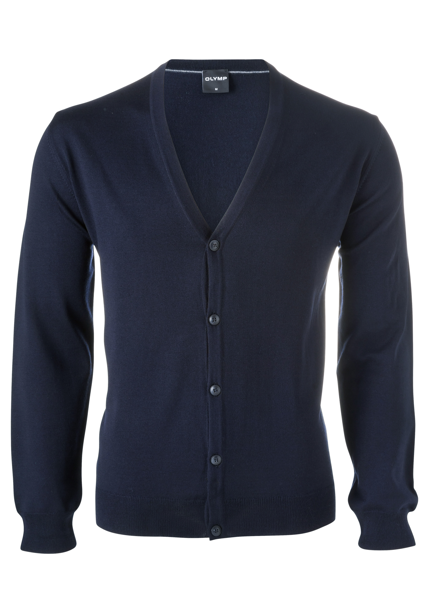 OLYMP modern fit vest wol, marine blauw