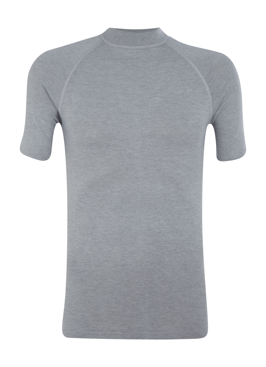 RJ Bodywear thermo T-shirt, heren thermo shirt korte mouw, grijs
