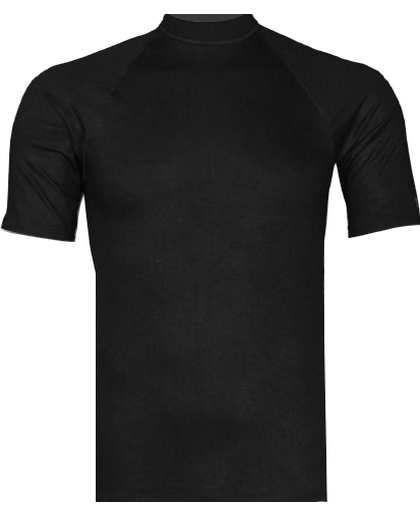 RJ Bodywear thermo T-shirt, heren thermo shirt korte mouw, zwart