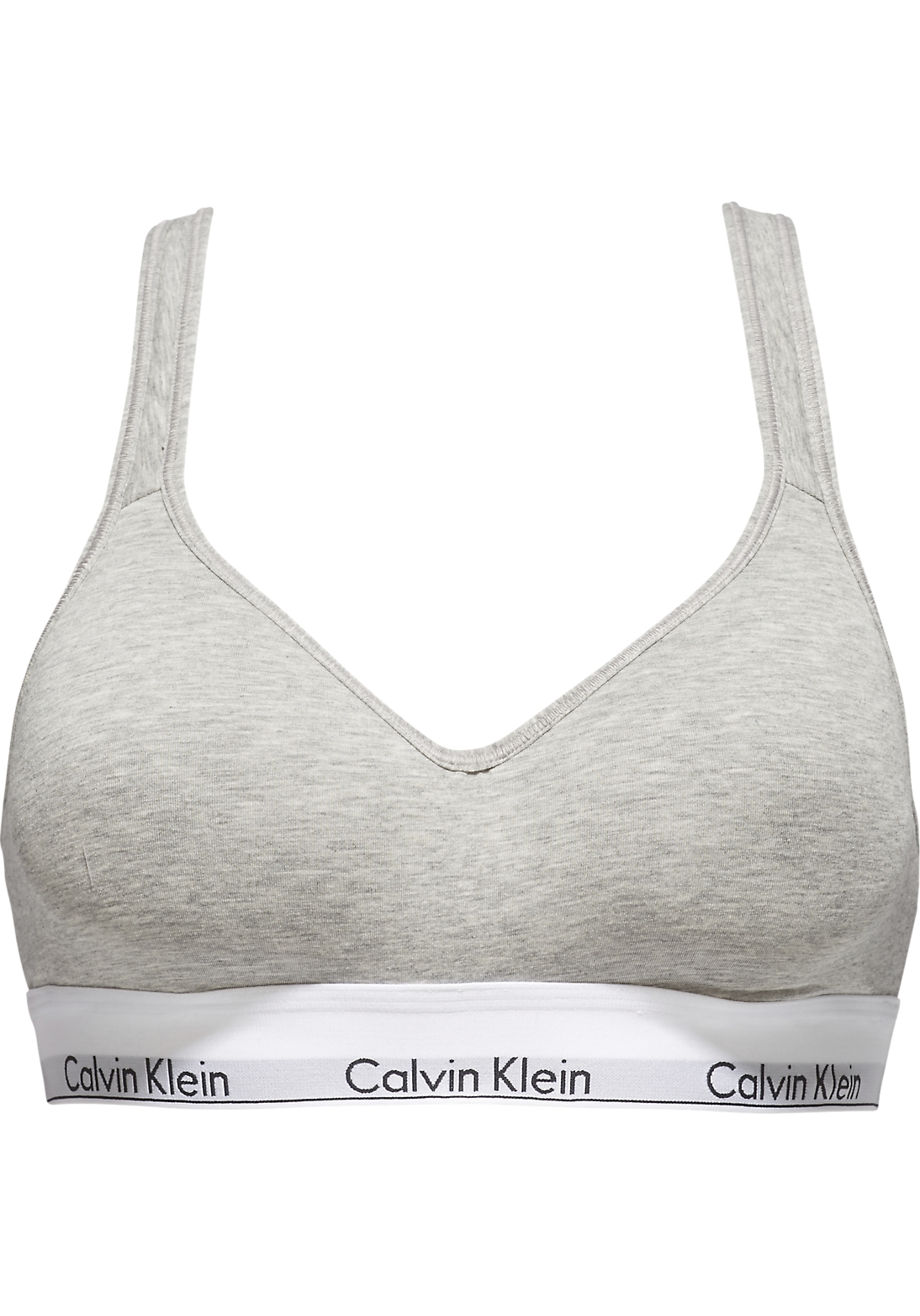 Calvin Klein dames Modern Cotton bralette top, met voorgevormde cups, grijs