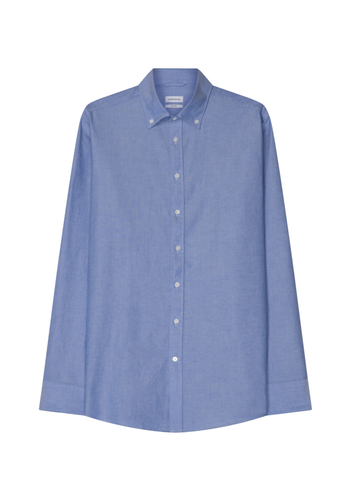 Seidensticker shaped fit overhemd, Oxford, blauw