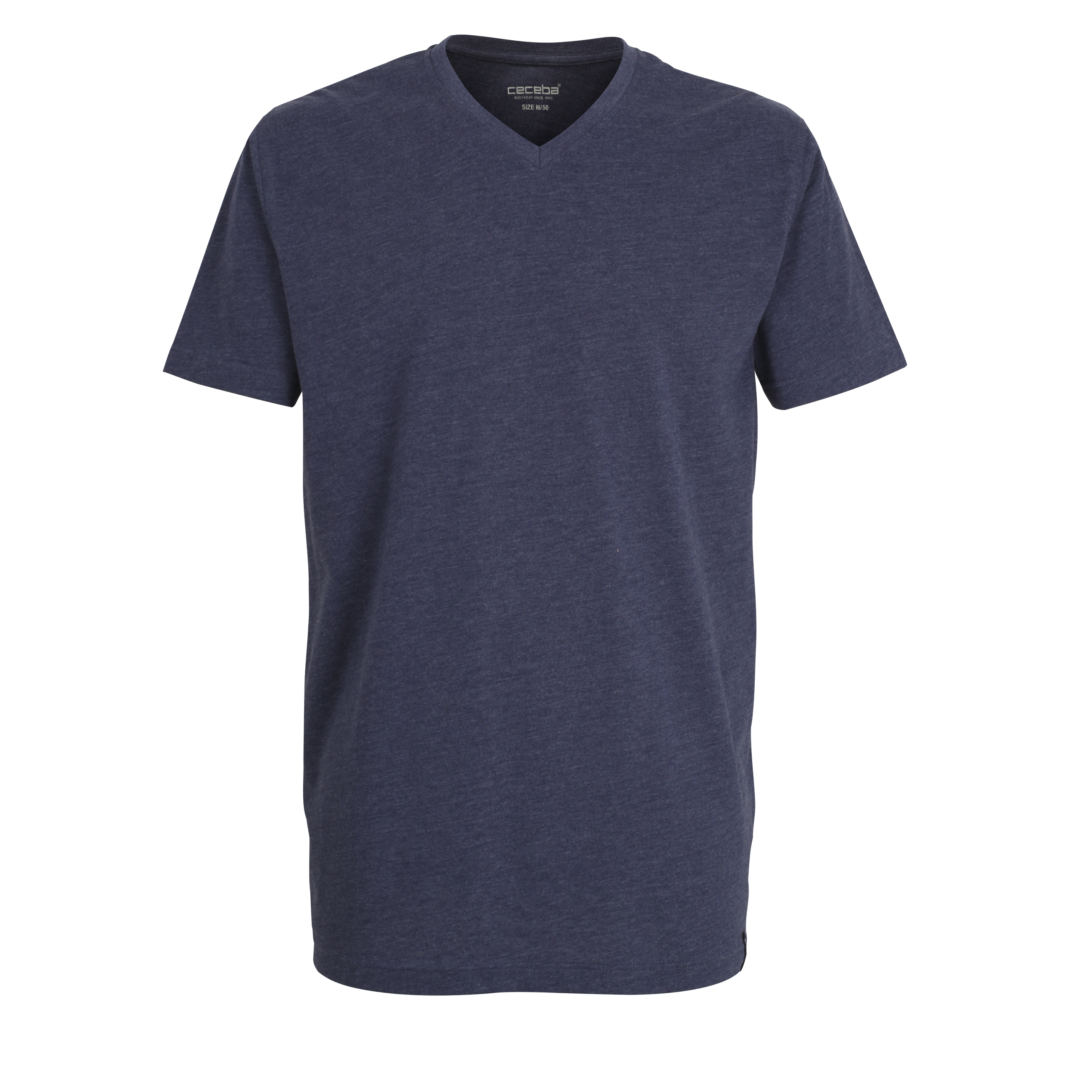 Ceceba heren T-shirt V-hals (1-pack), blauw