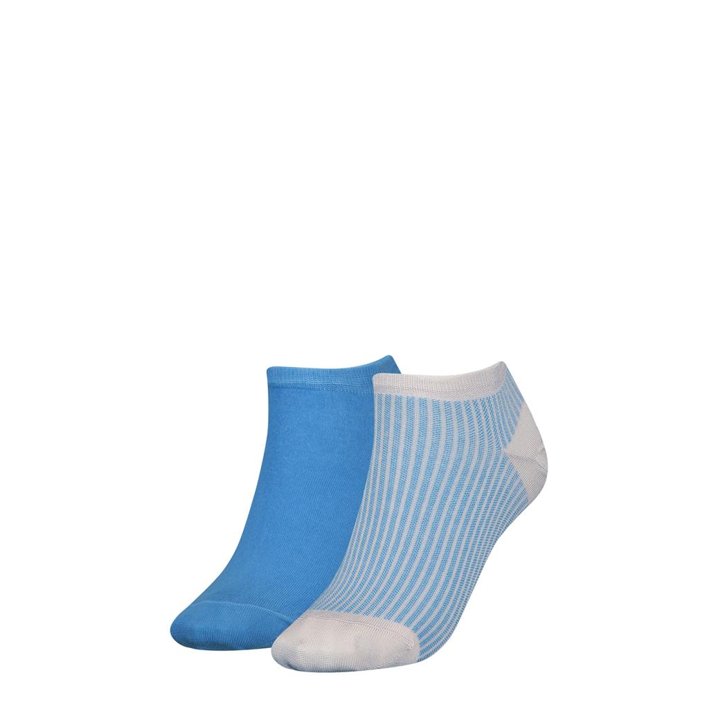 Tommy Hilfiger Sneaker Ithaca Stripe (2-pack), dames enkelsokken, blauw gestreept