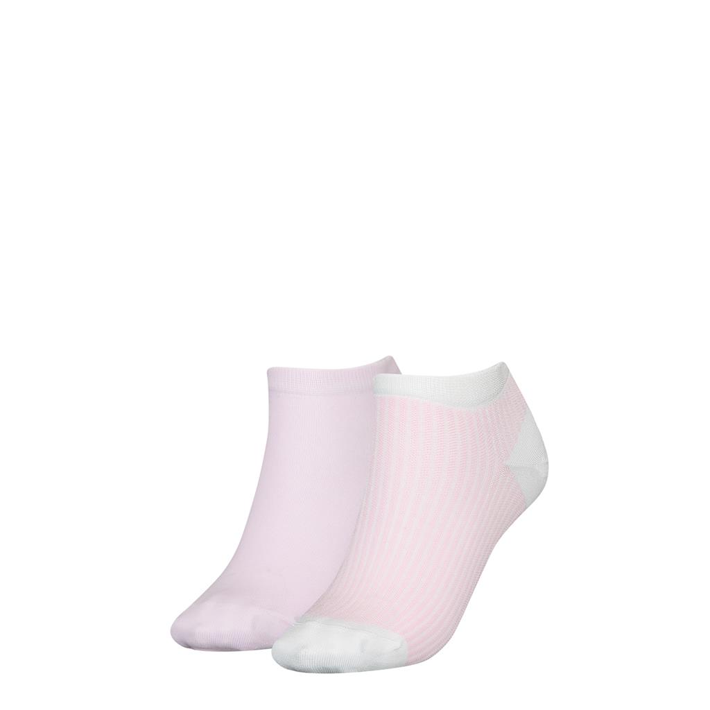 Tommy Hilfiger Sneaker Ithaca Stripe (2-pack), dames enkelsokken, roze gestreept