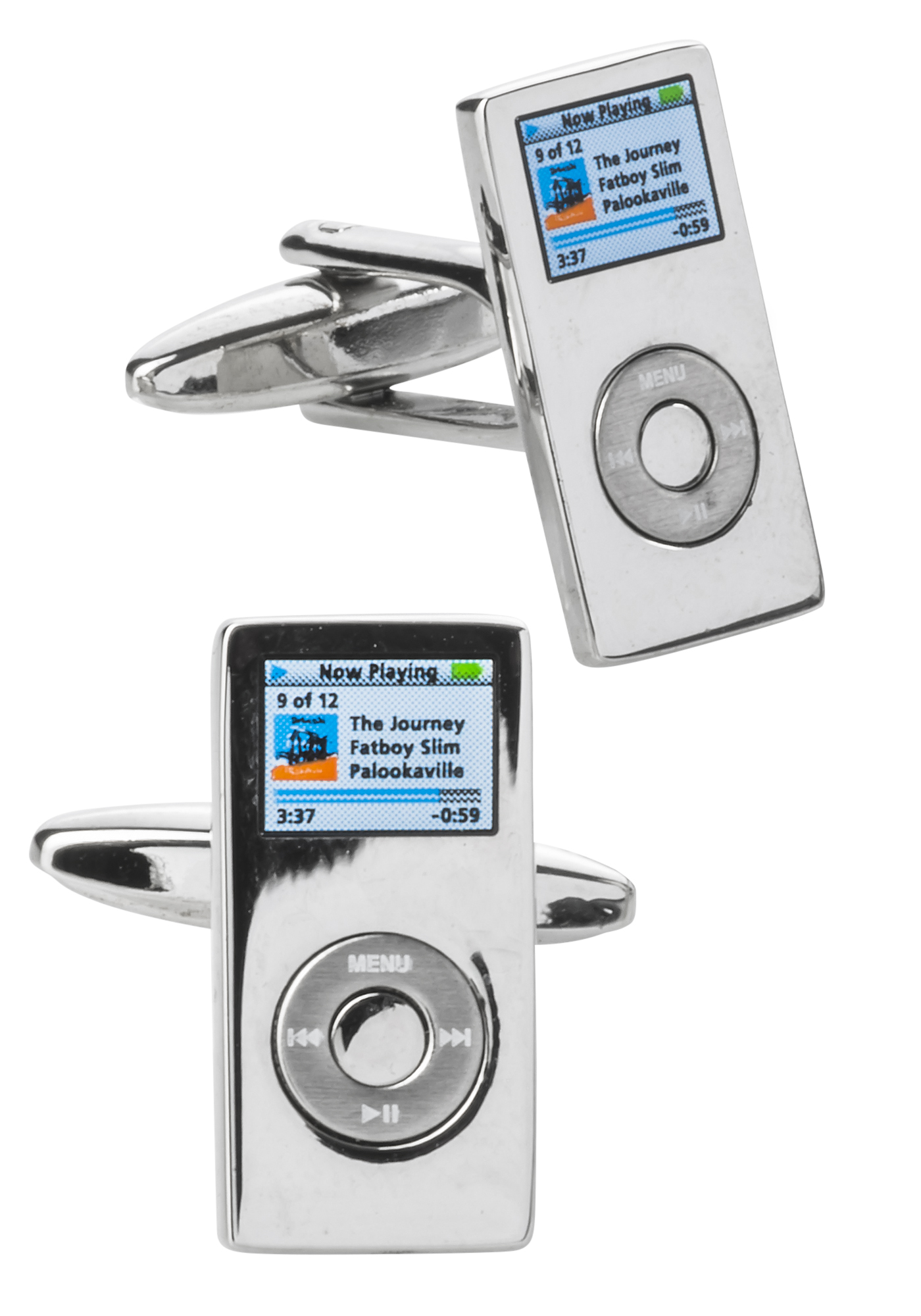 Manchetknopen zilver, MP3 speler