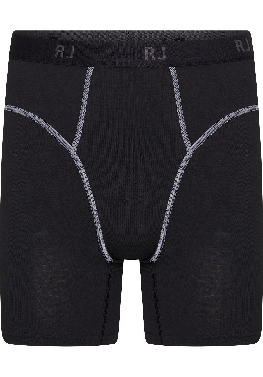 RJ Bodywear Thermo Cool boxershort (1-pack), temperatuur regulerende boxershort heren lang, zwart  
