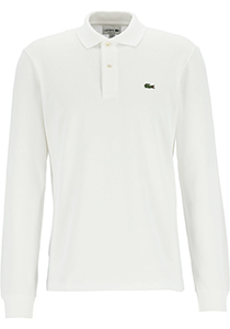 Lacoste Classic Fit polo lange mouw, wit